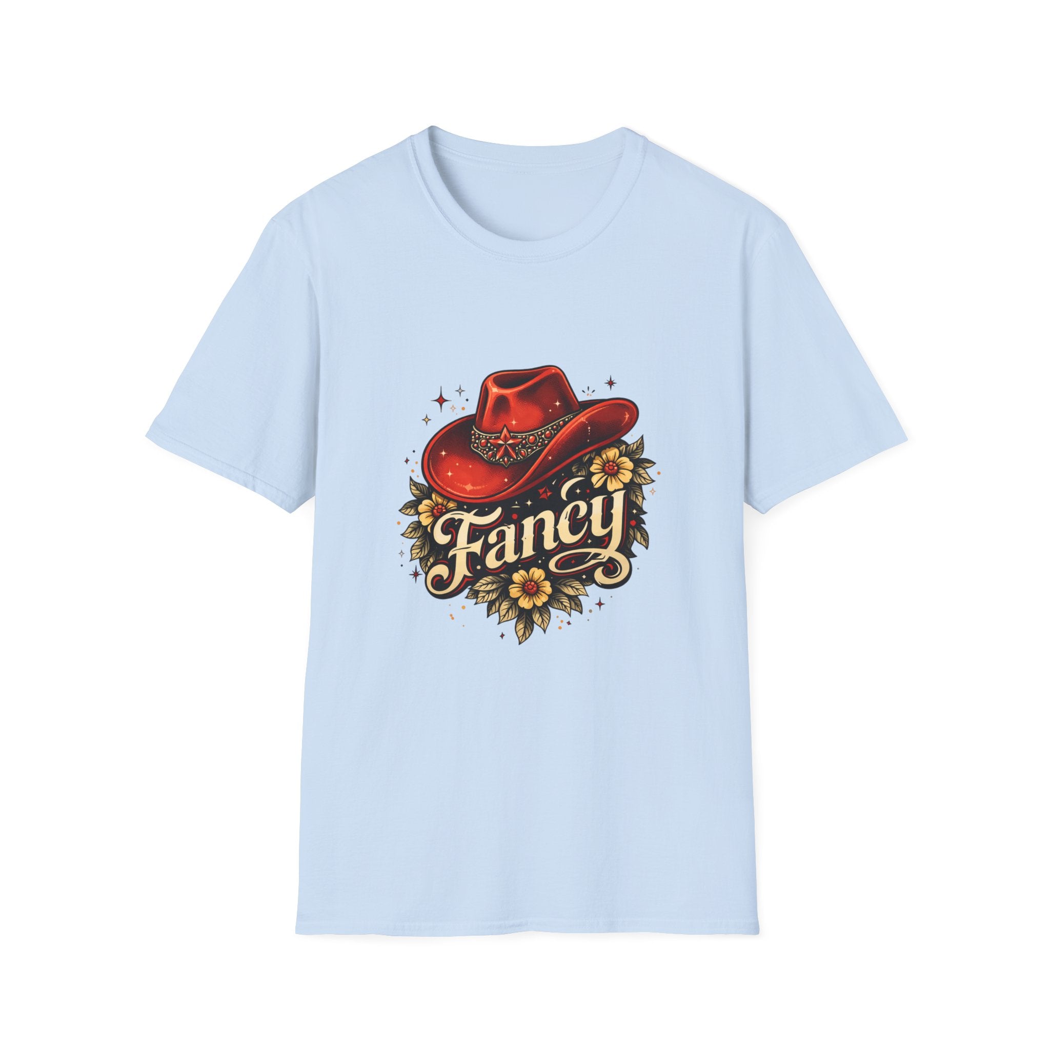 T-Shirt — "Fancy" Western Cowgirl Hat Graphic Tee