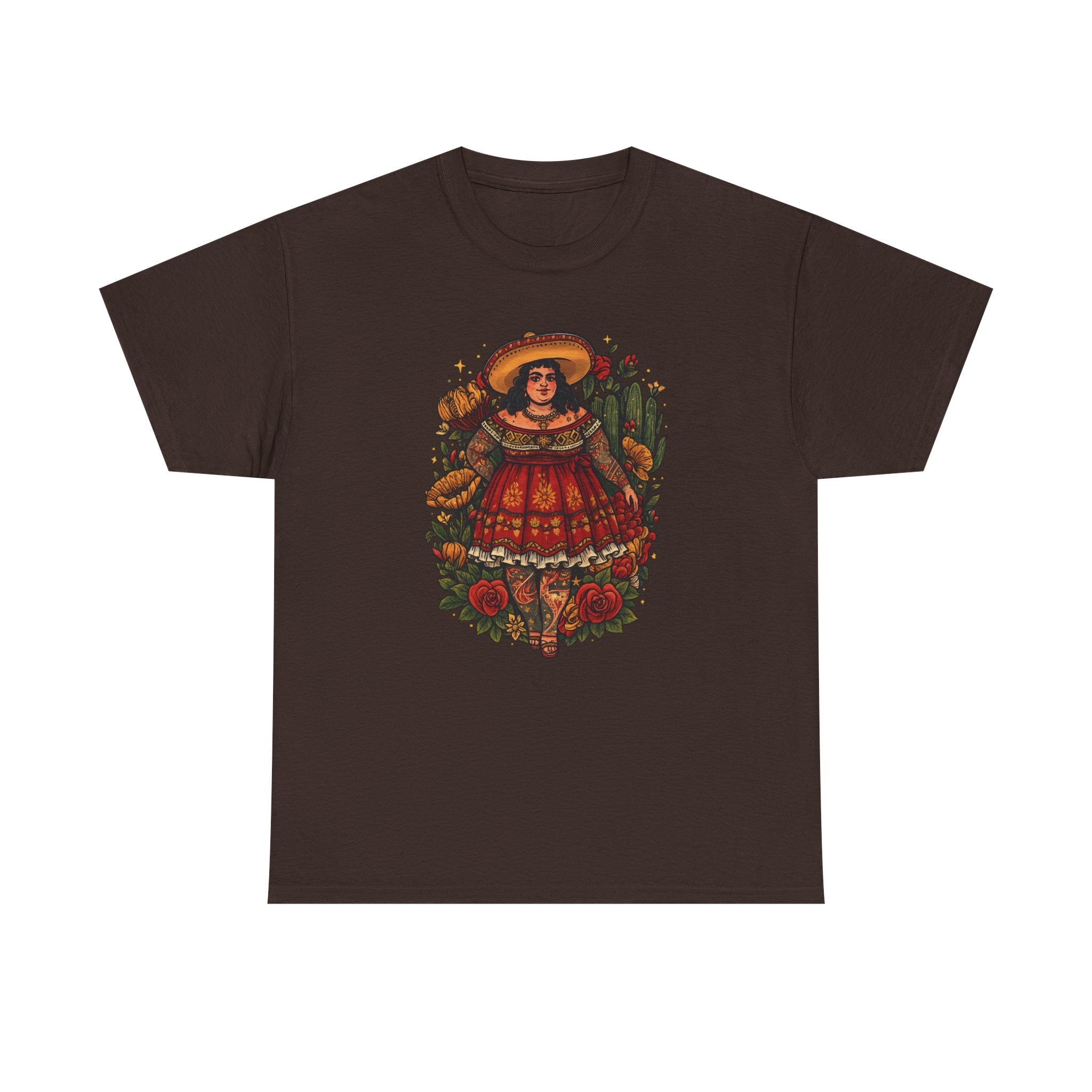 Doll-Inspired Floral Folk Art Tee