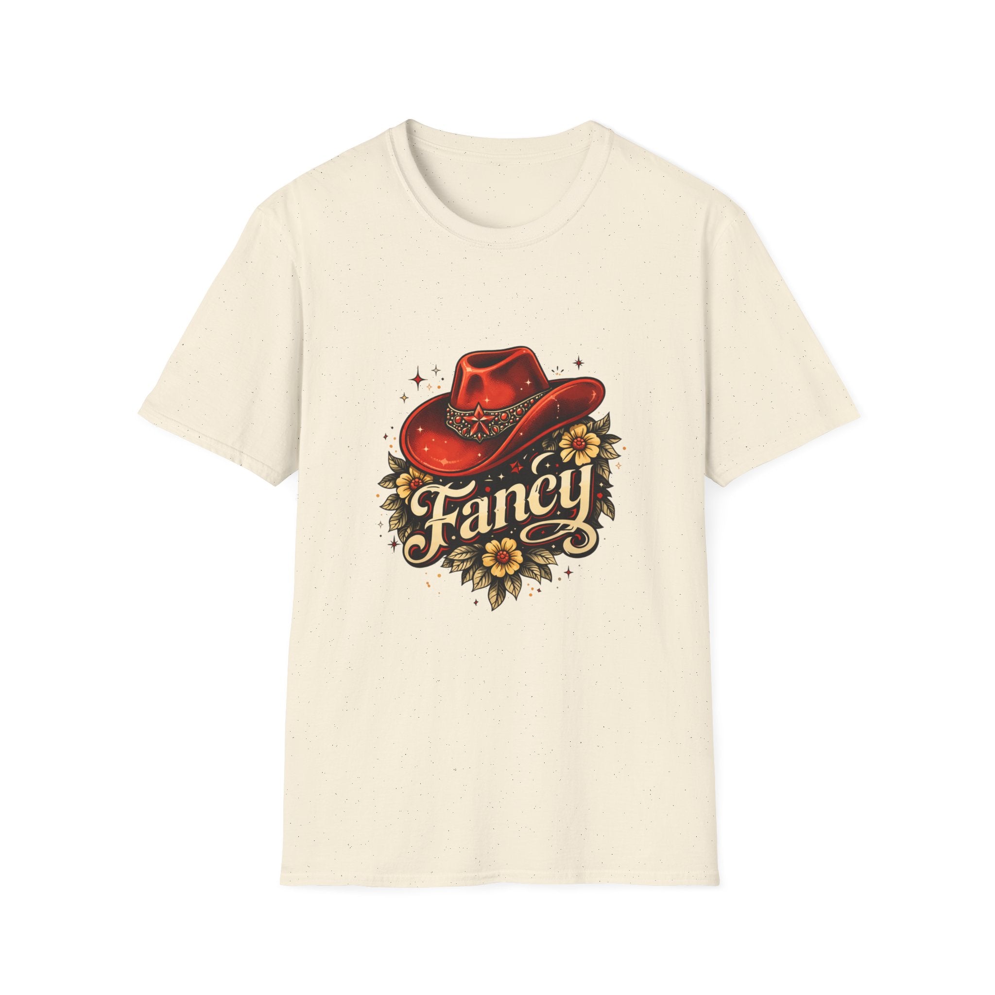 T-Shirt — "Fancy" Western Cowgirl Hat Graphic Tee