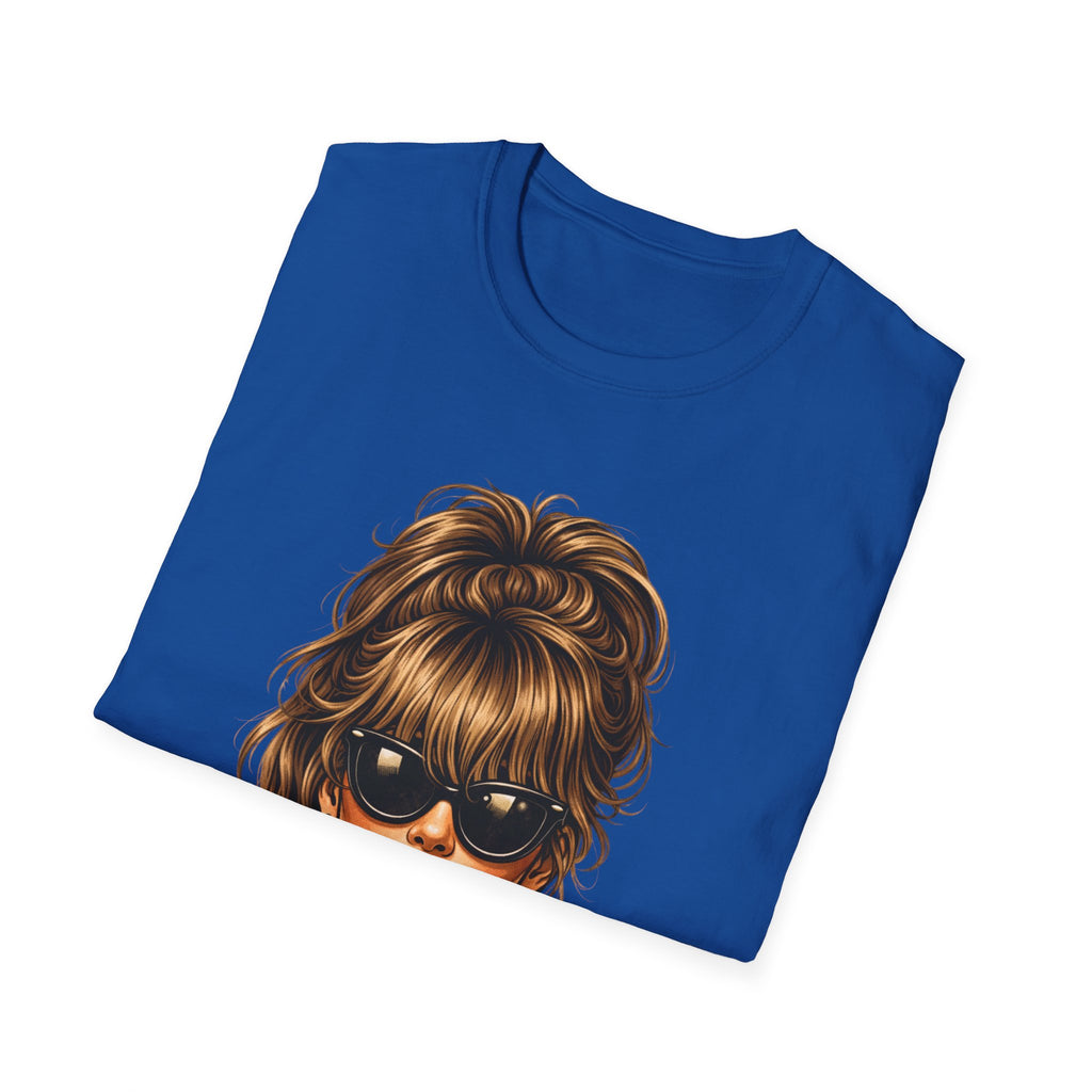 Vintage Glam Tee — Retro Woman with Sunglasses Graphic T-Shirt
