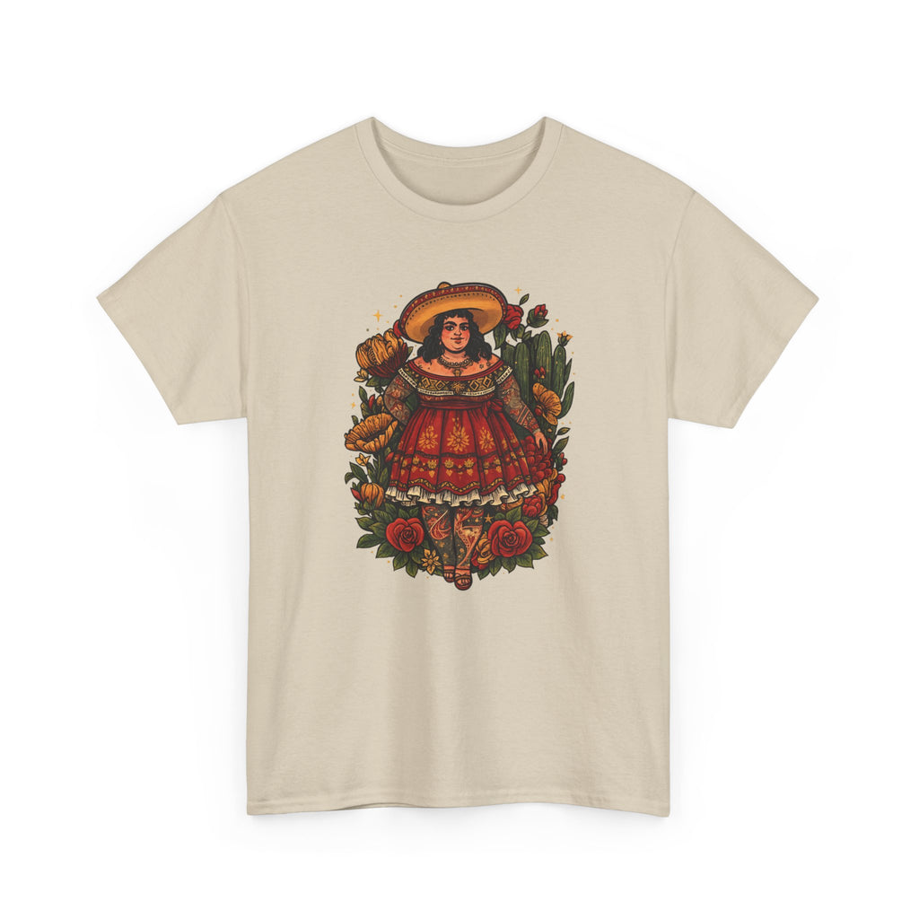 Doll-Inspired Floral Folk Art Tee