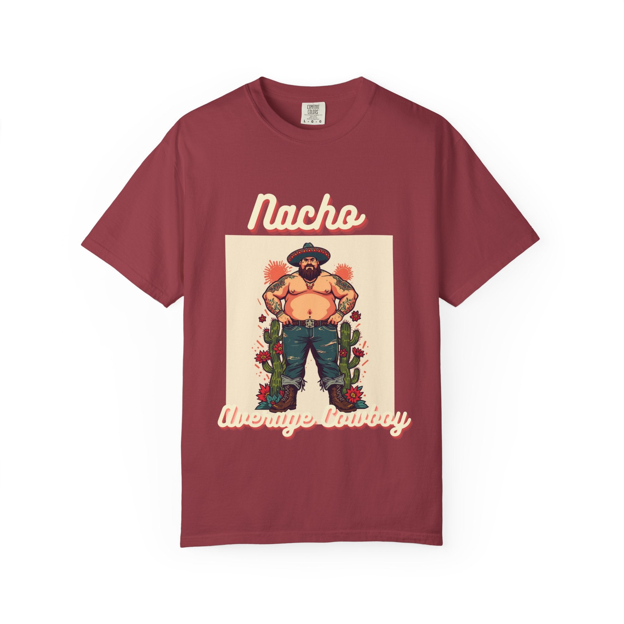 Graphic T-Shirt — 'Lucio the Orange Cowboy' Retro Western Illustration