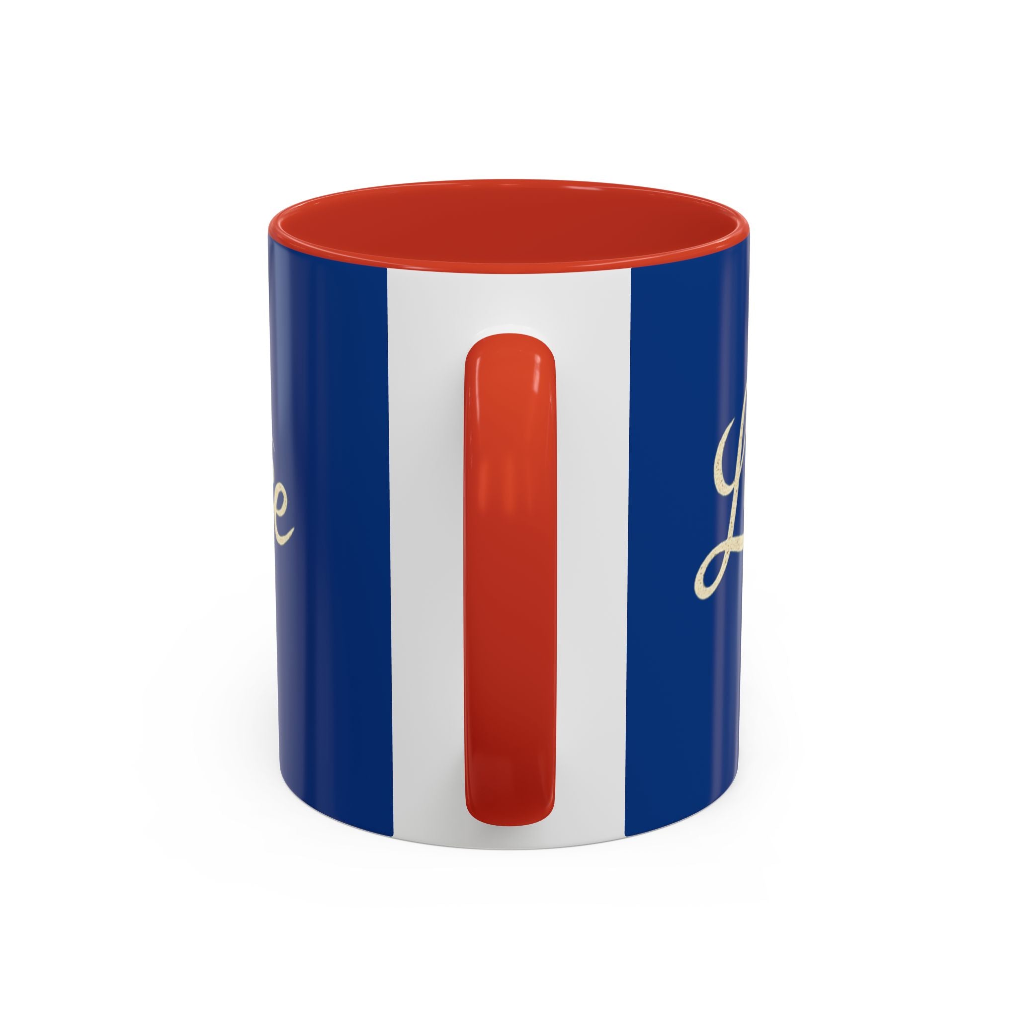 Liberty & Justice For All Accent Coffee Mug — Patriotic 11/15oz Tea Cup