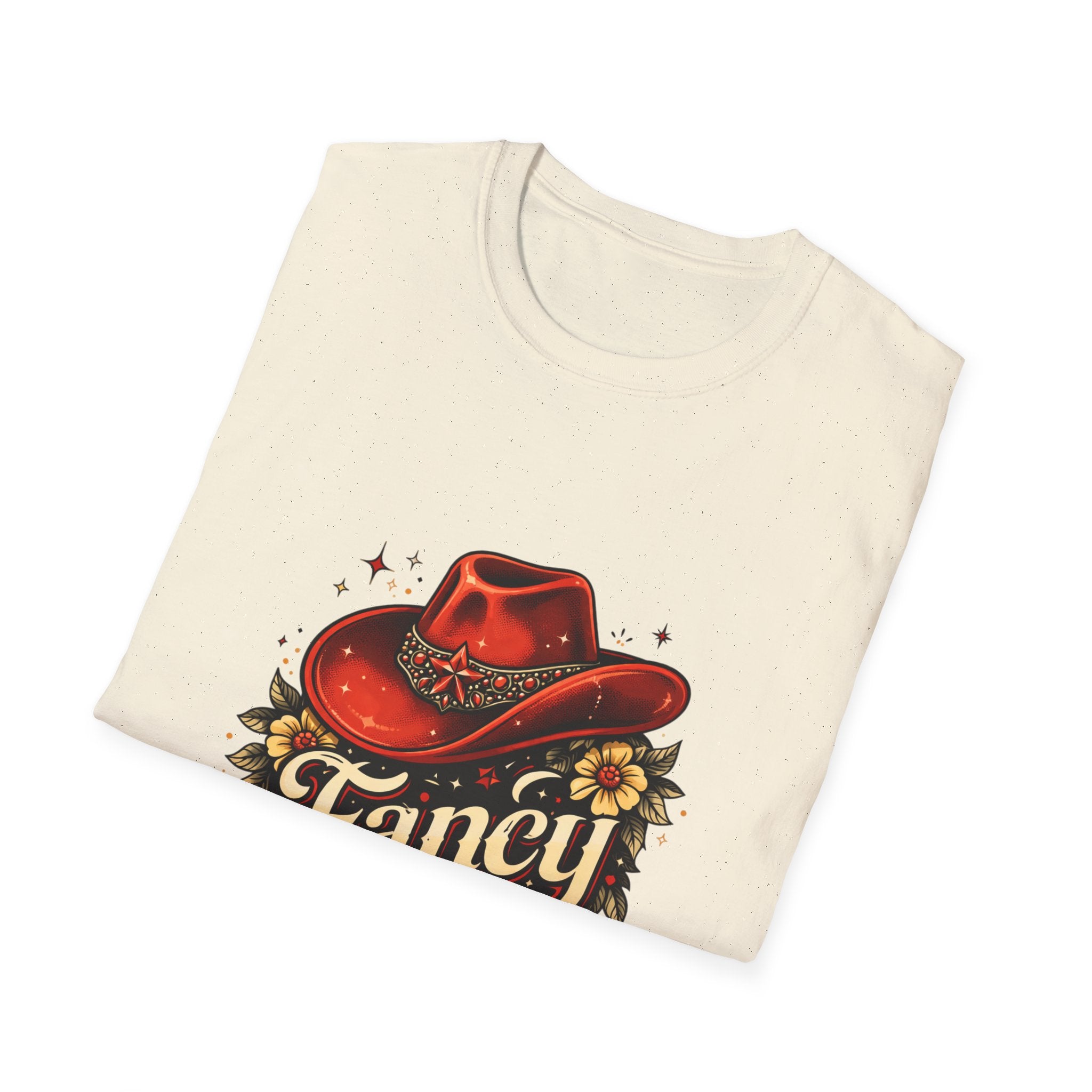T-Shirt — "Fancy" Western Cowgirl Hat Graphic Tee