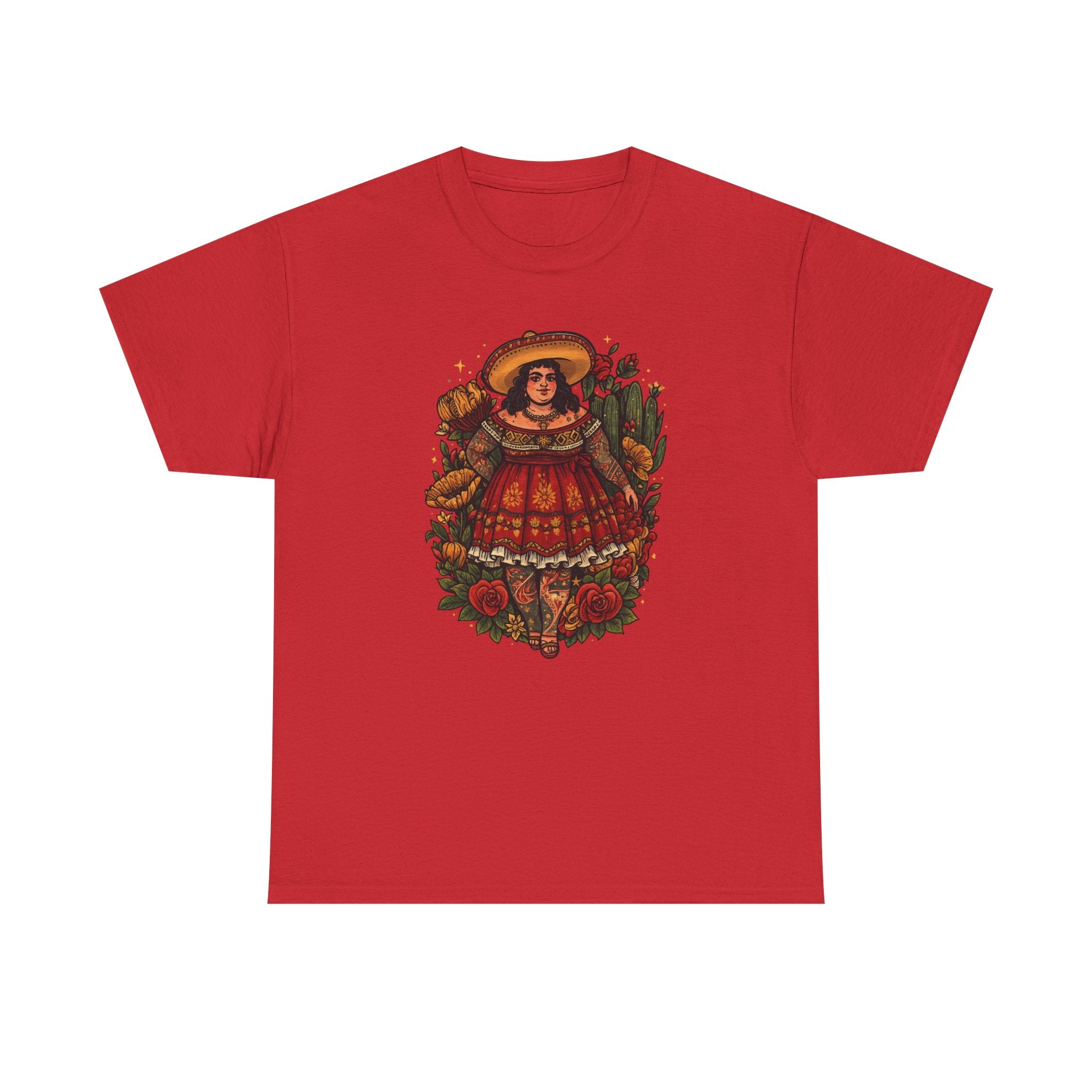 Doll-Inspired Floral Folk Art Tee
