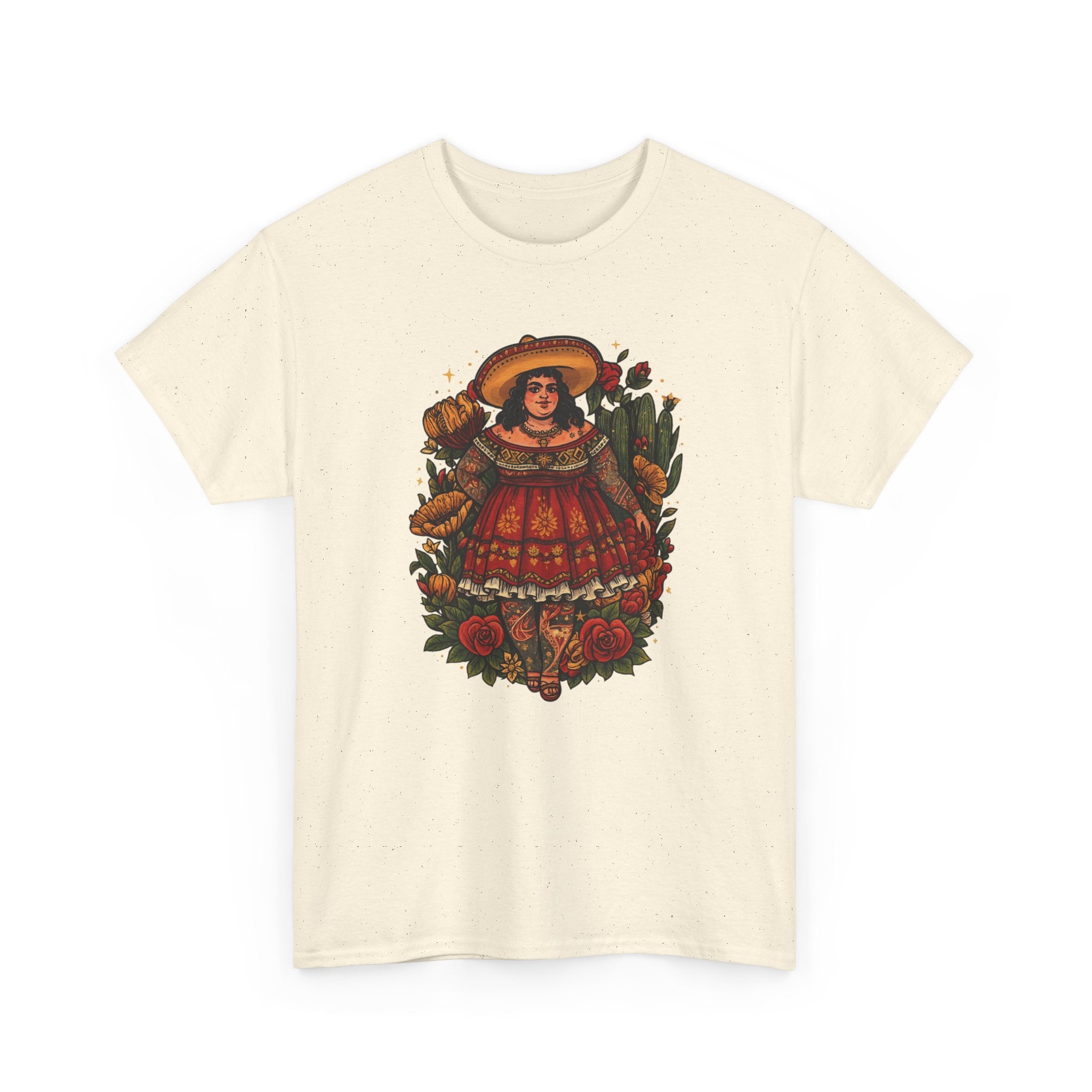 Doll-Inspired Floral Folk Art Tee