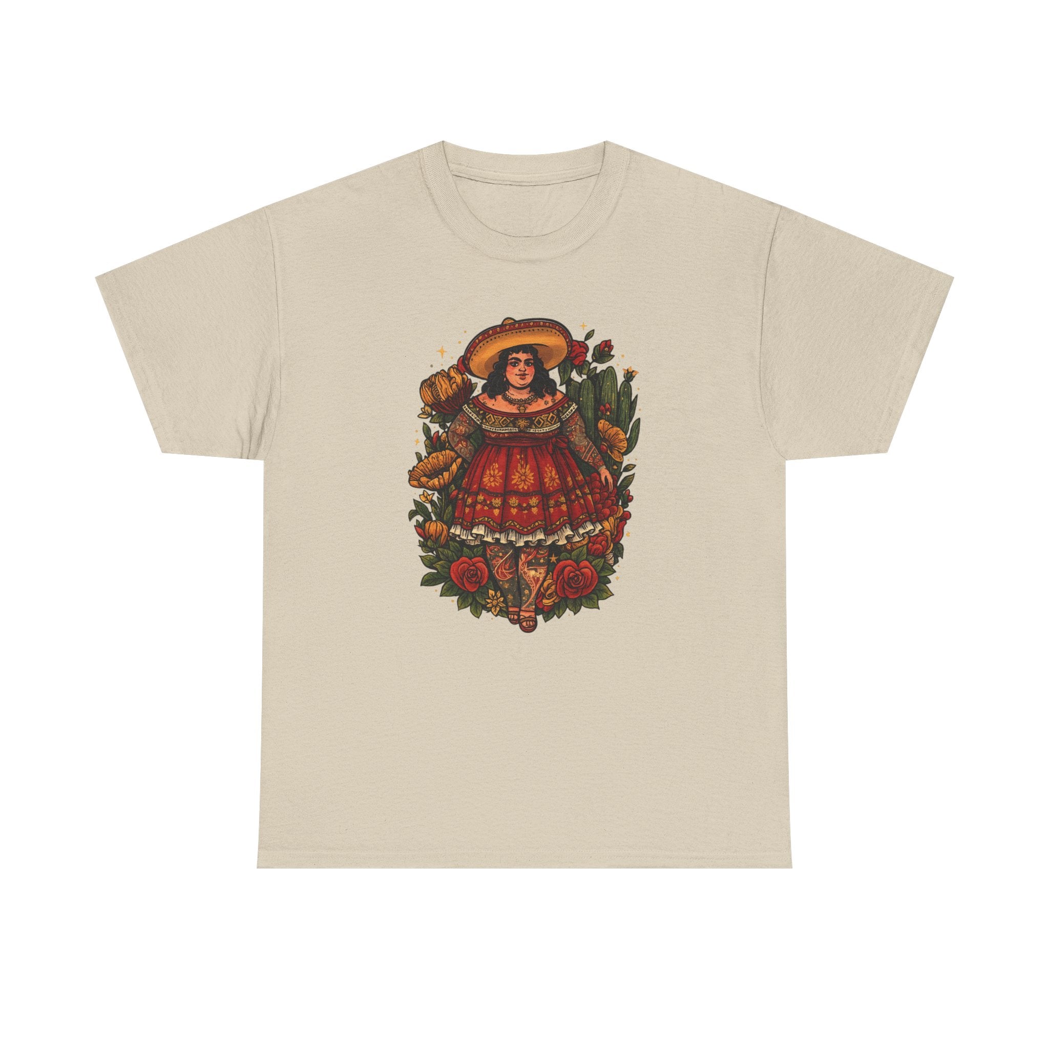 Doll-Inspired Floral Folk Art Tee