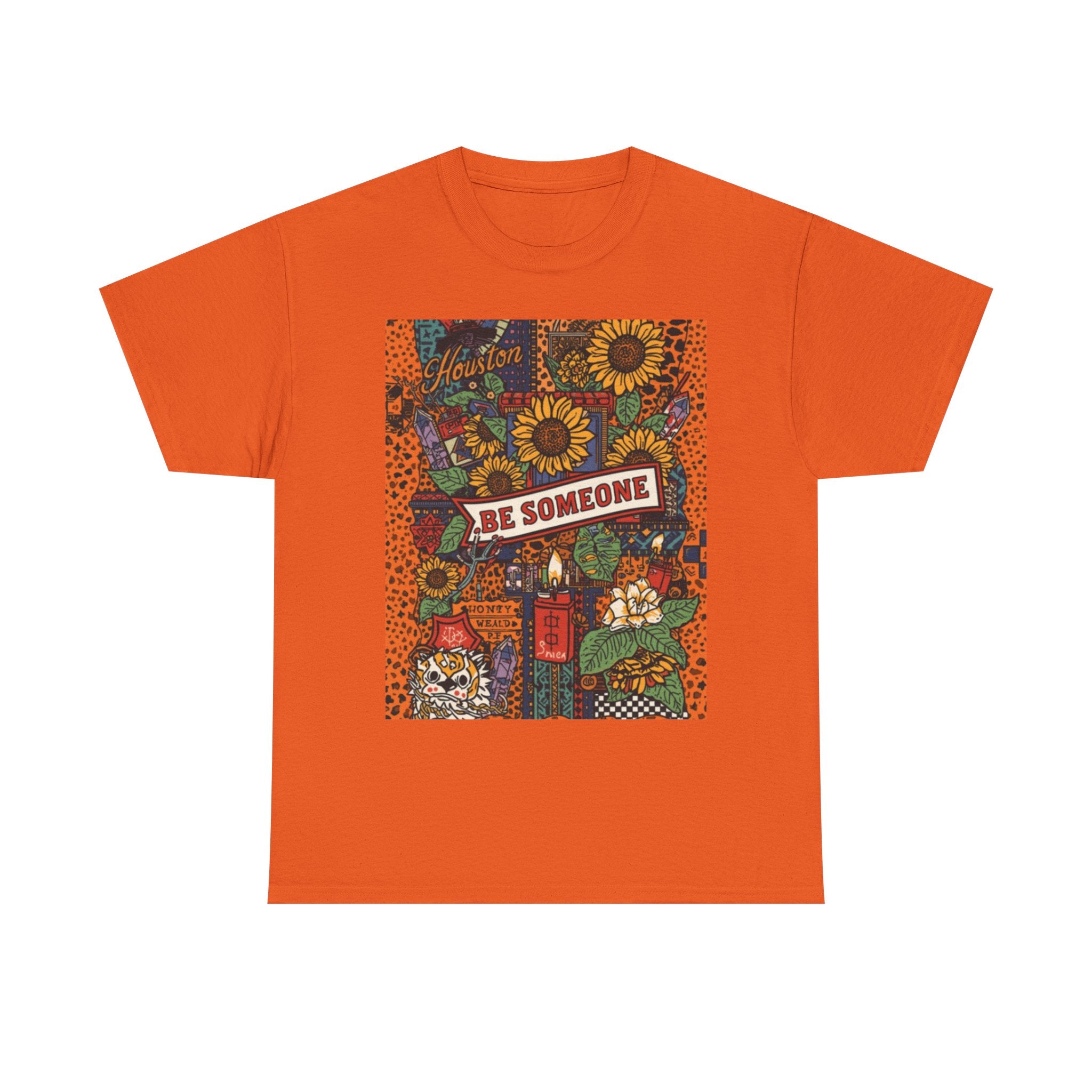 Be Someone Floral Graphic Tee — Retro Sunflower Positive Message Shirt