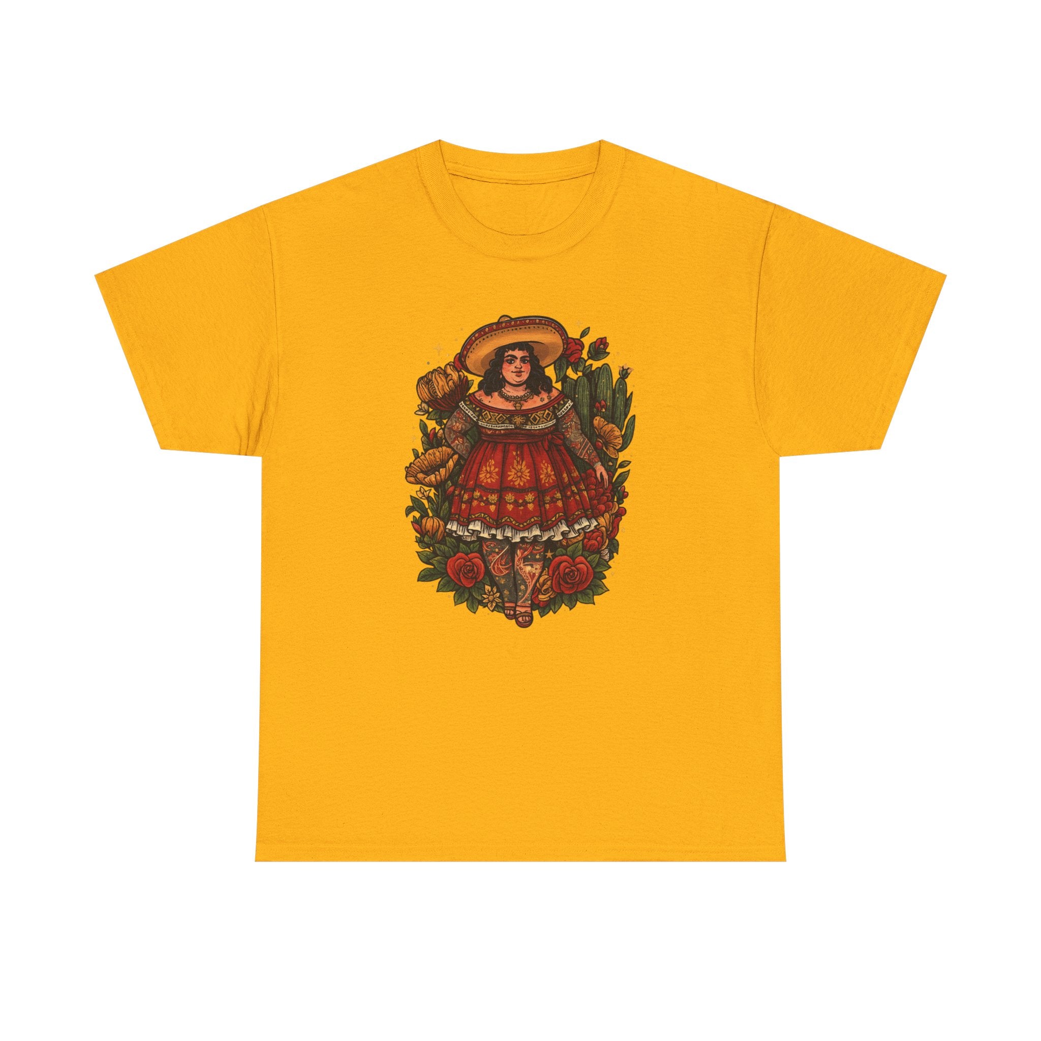 Doll-Inspired Floral Folk Art Tee
