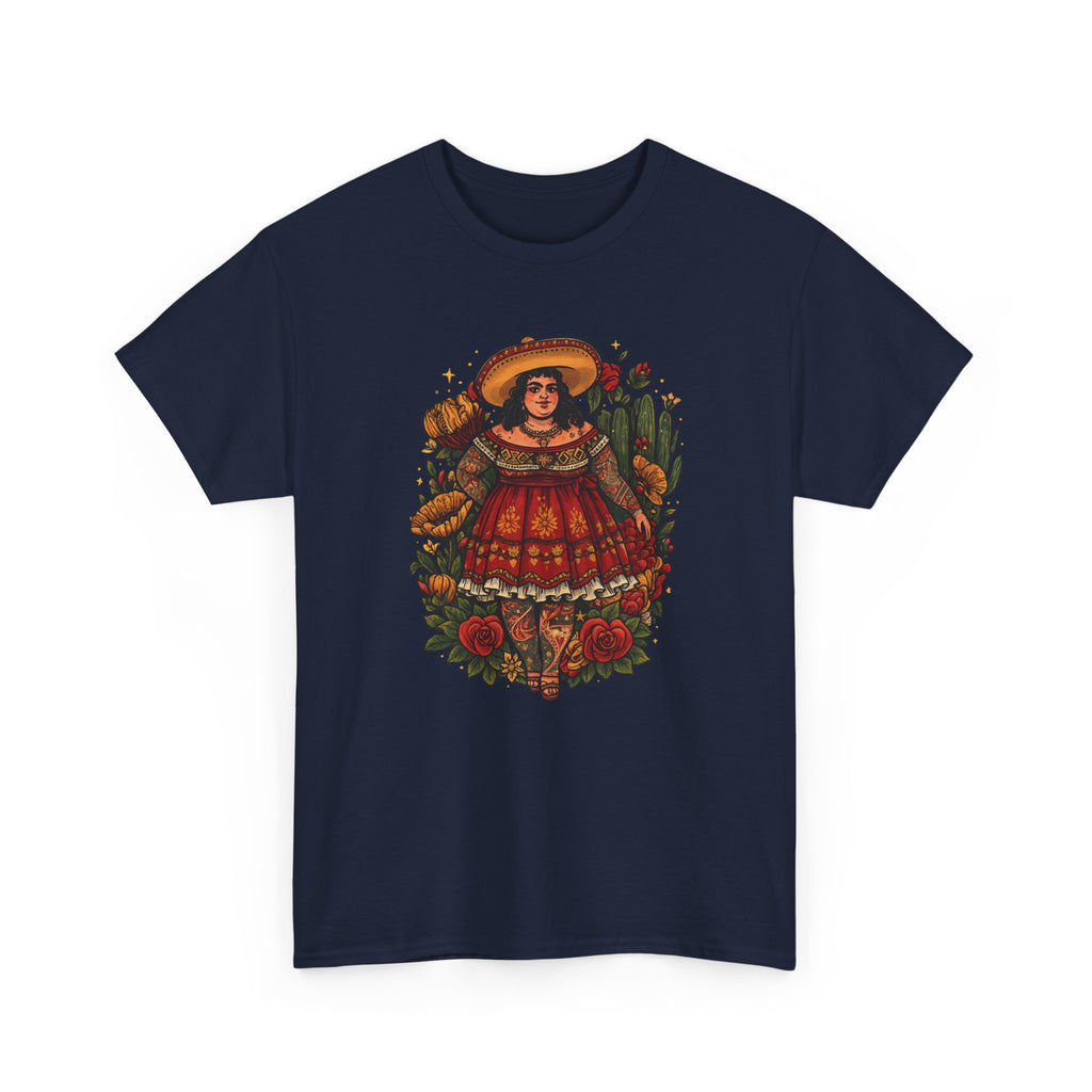Doll-Inspired Floral Folk Art Tee