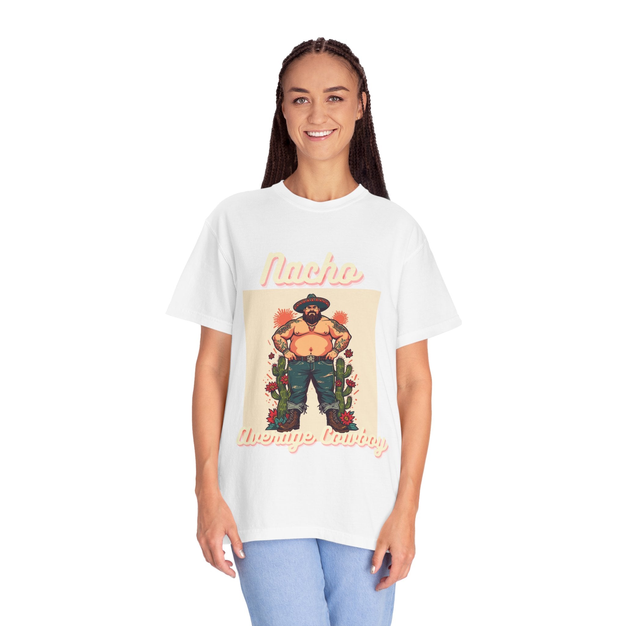 Graphic T-Shirt — 'Lucio the Orange Cowboy' Retro Western Illustration