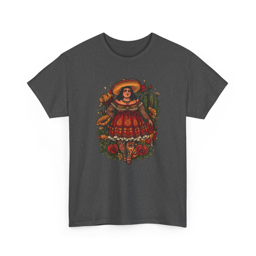 Doll-Inspired Floral Folk Art Tee