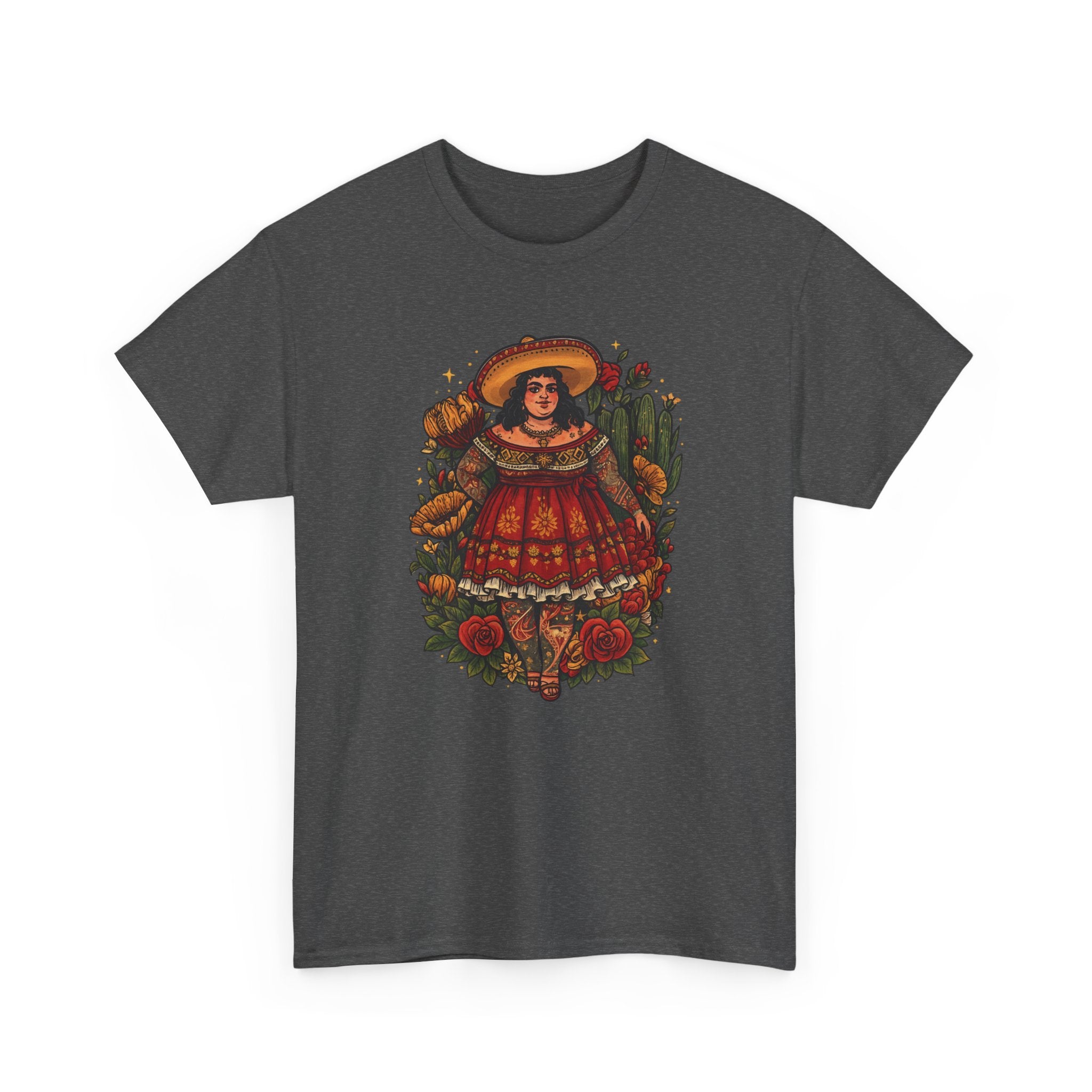 Doll-Inspired Floral Folk Art Tee