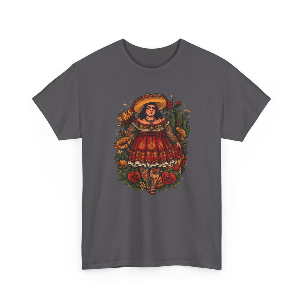 Doll-Inspired Floral Folk Art Tee