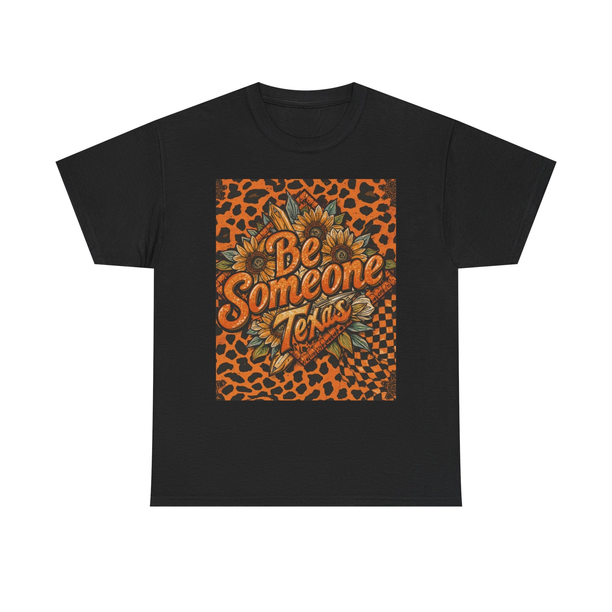Be Someone Texas Tee — Leopard Sunflower Graphic T-Shirt