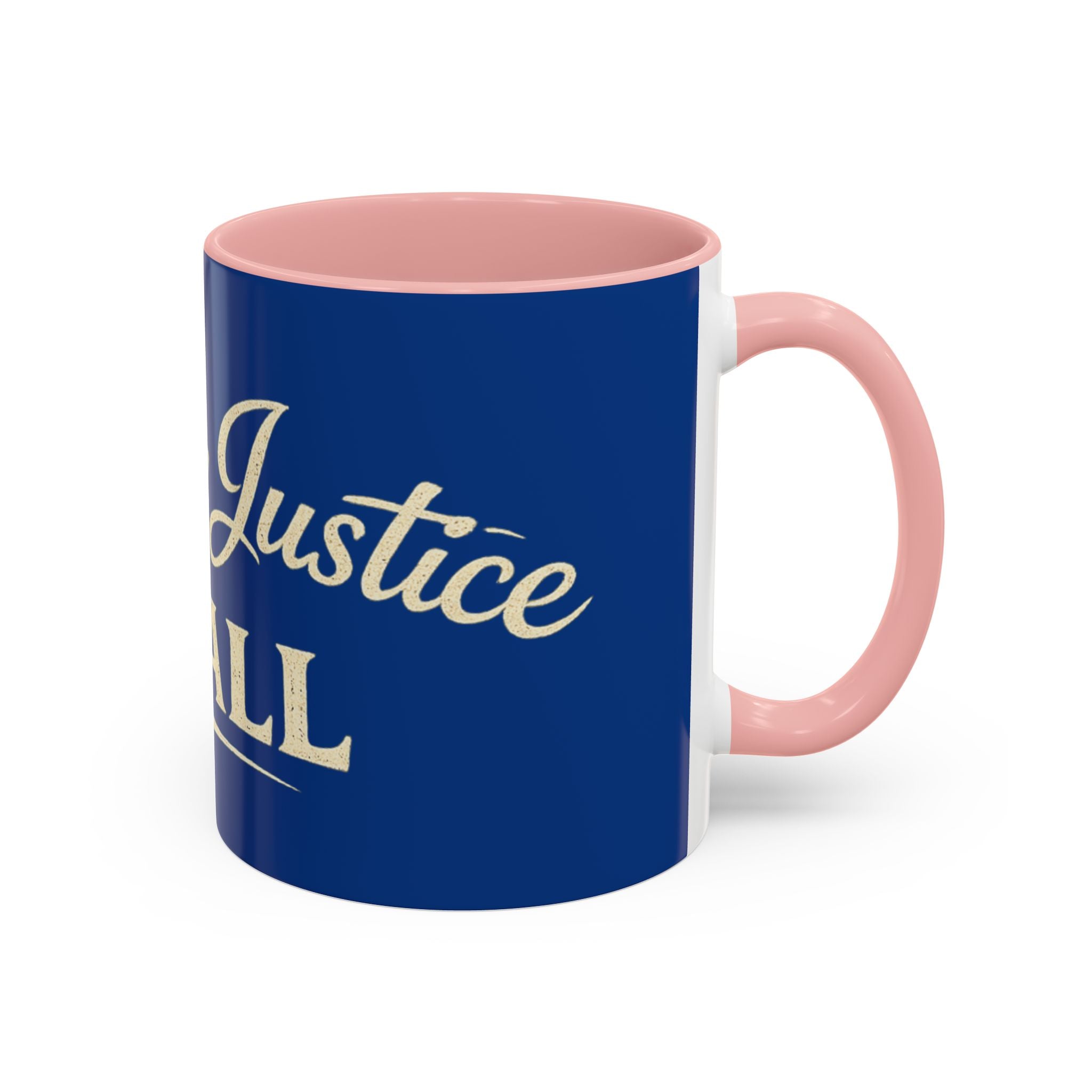 Liberty & Justice For All Accent Coffee Mug — Patriotic 11/15oz Tea Cup