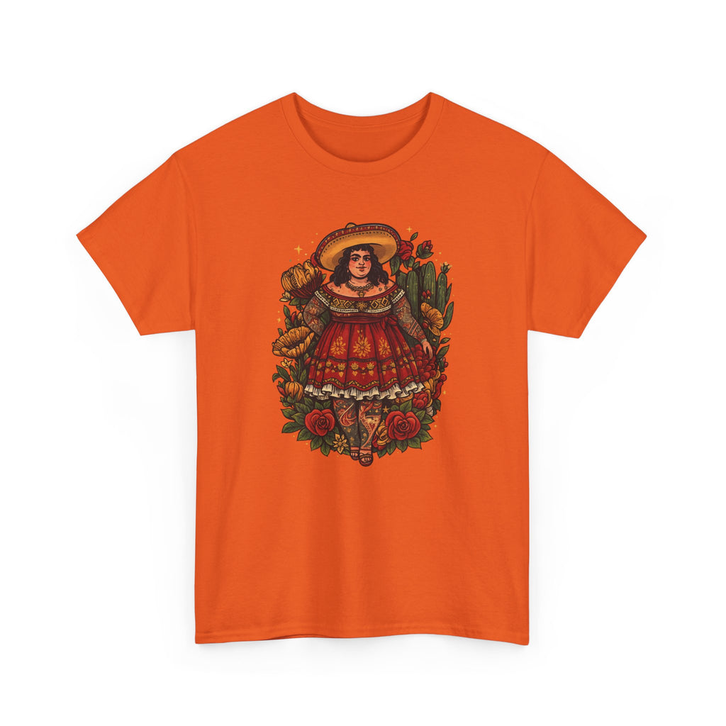 Doll-Inspired Floral Folk Art Tee