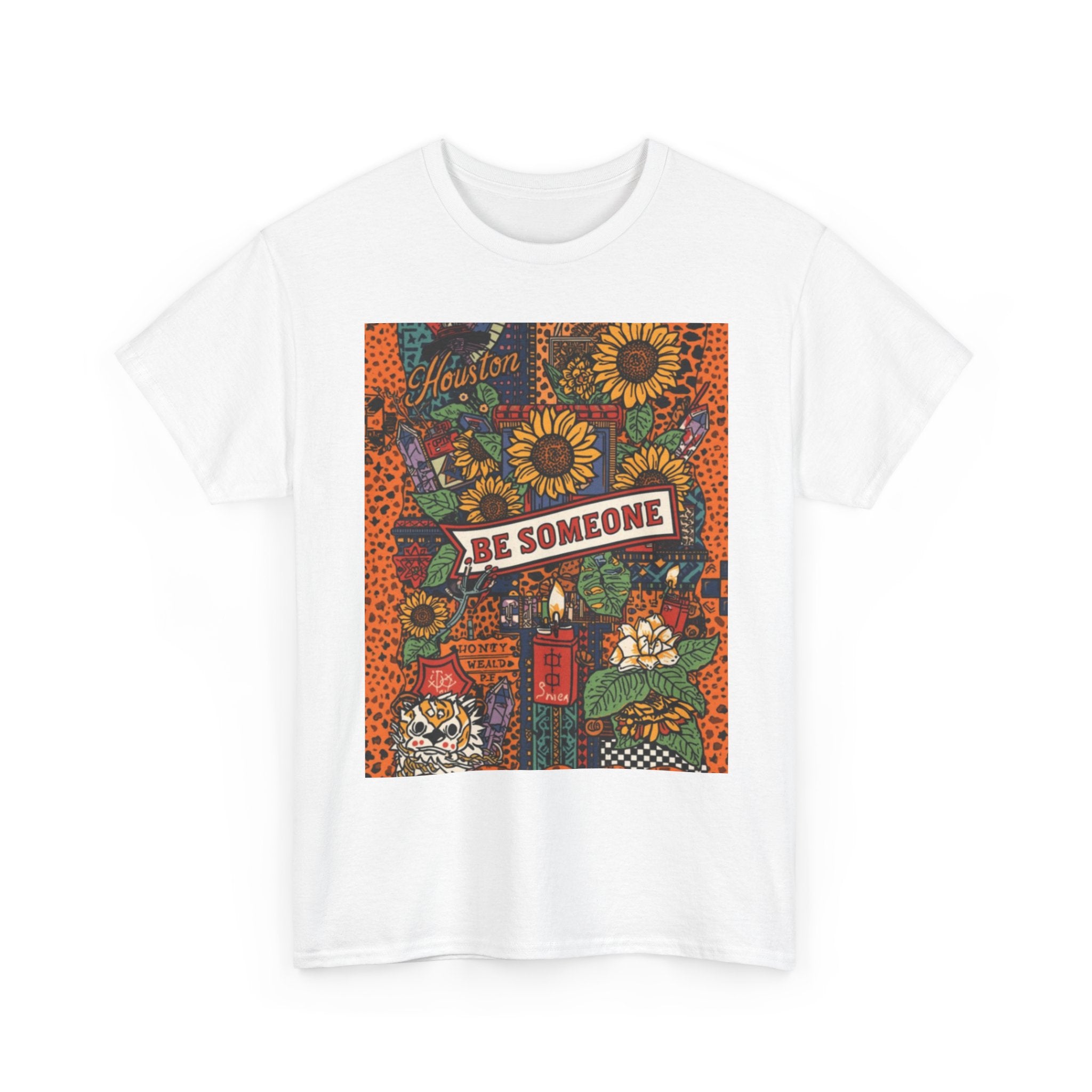 Be Someone Floral Graphic Tee — Retro Sunflower Positive Message Shirt