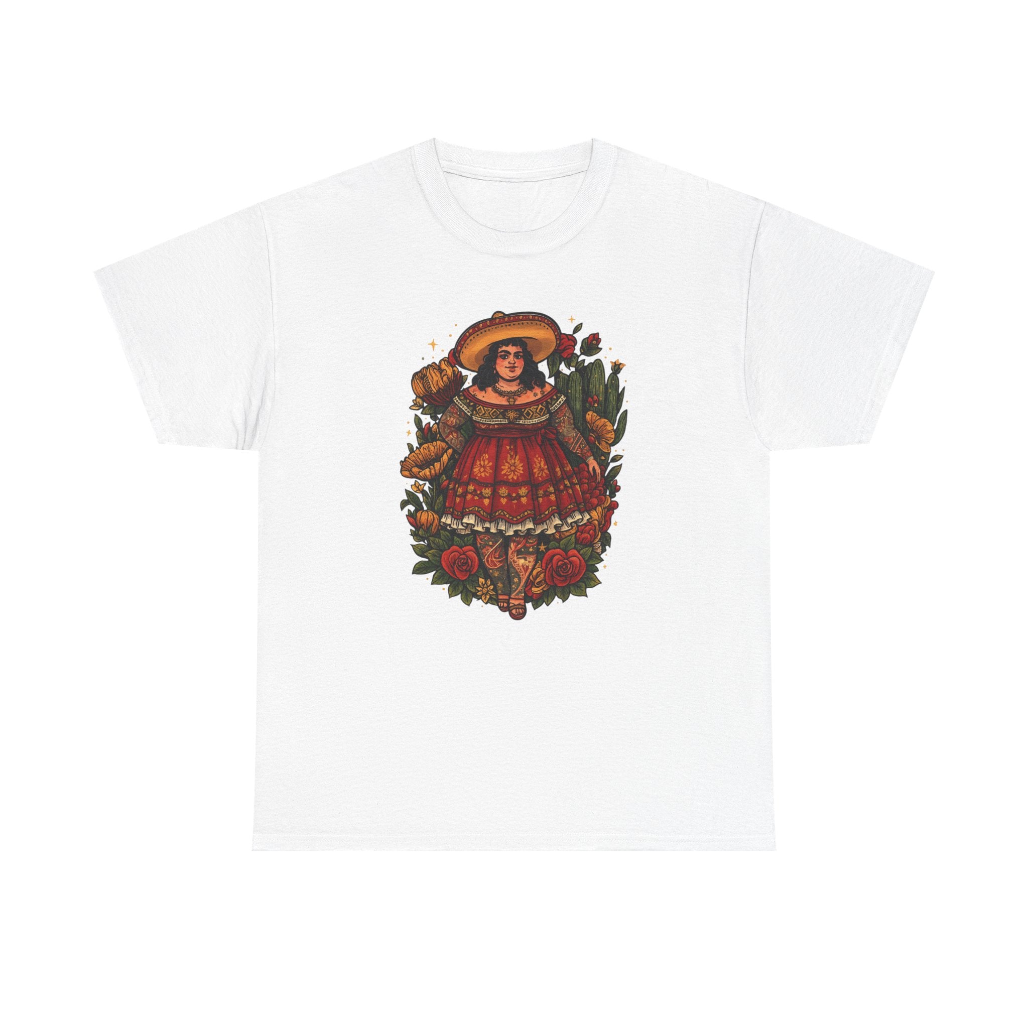Doll-Inspired Floral Folk Art Tee