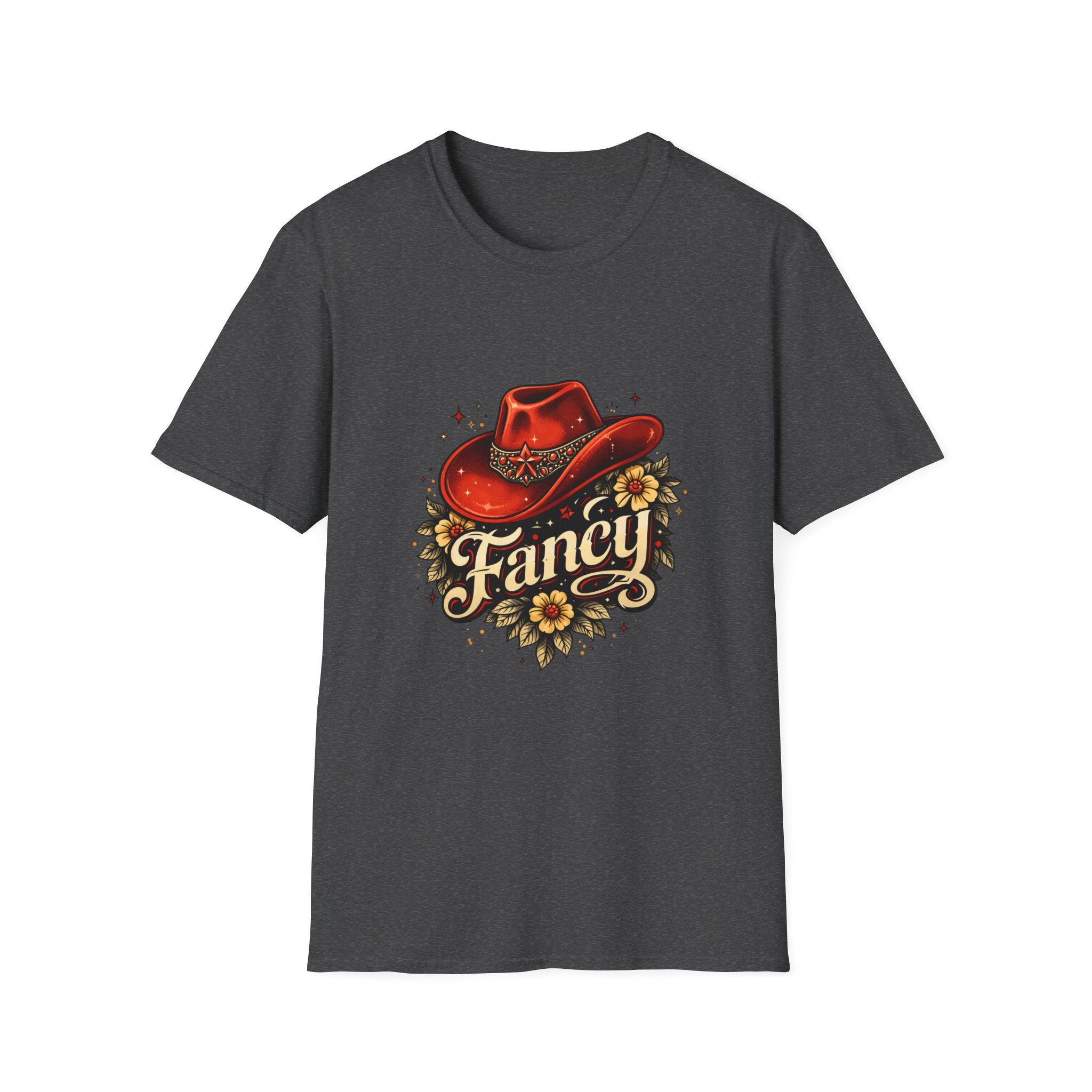 T-Shirt — "Fancy" Western Cowgirl Hat Graphic Tee