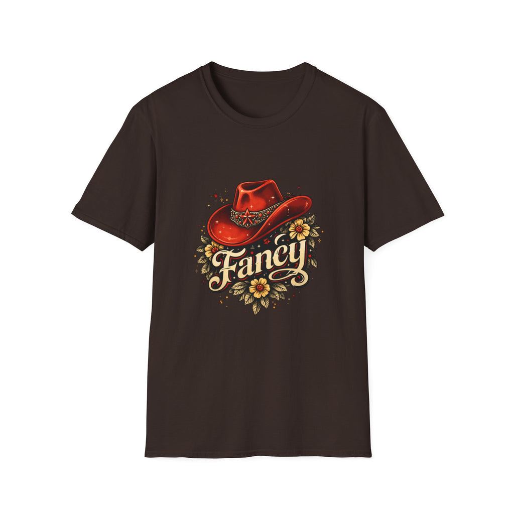 T-Shirt — "Fancy" Western Cowgirl Hat Graphic Tee