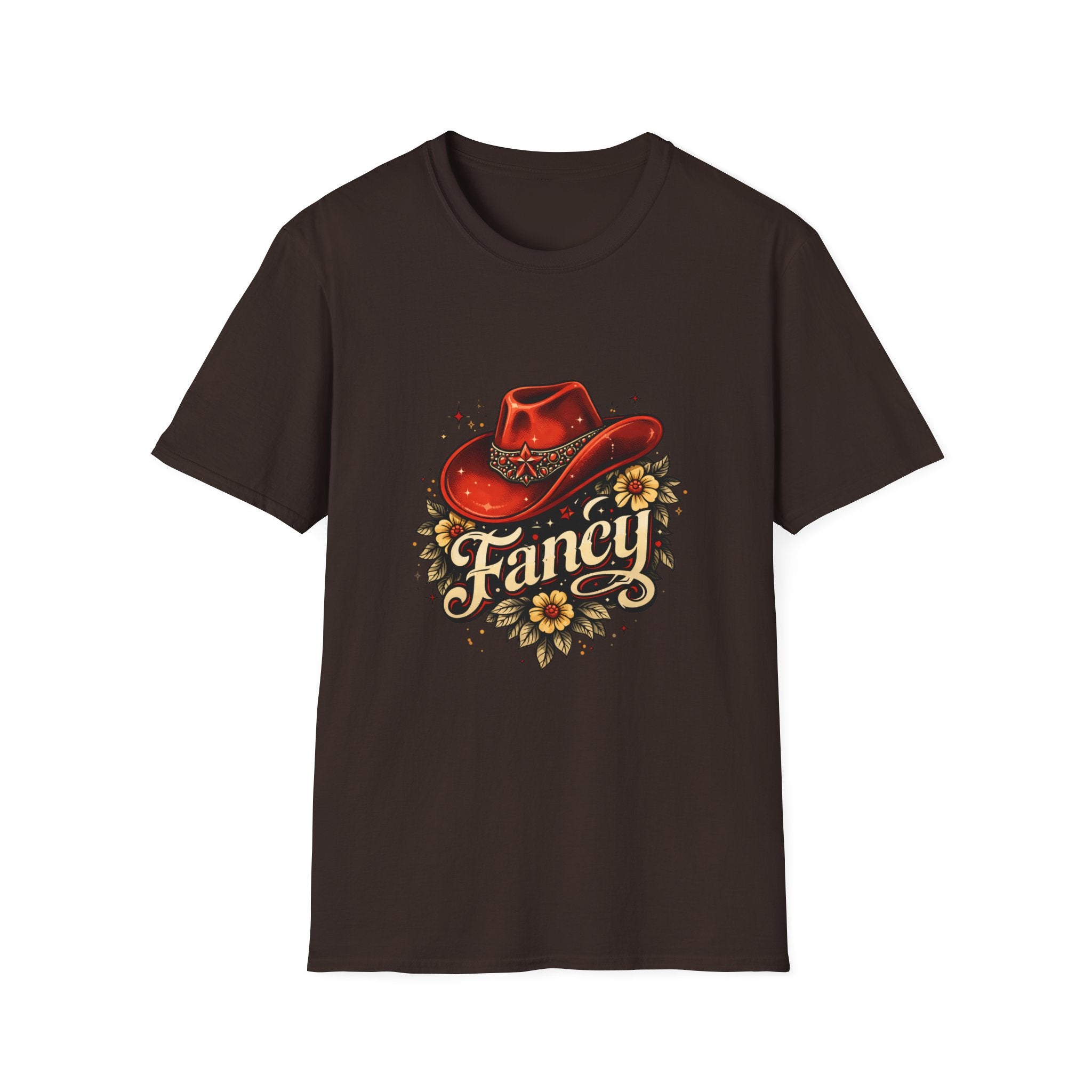 T-Shirt — "Fancy" Western Cowgirl Hat Graphic Tee