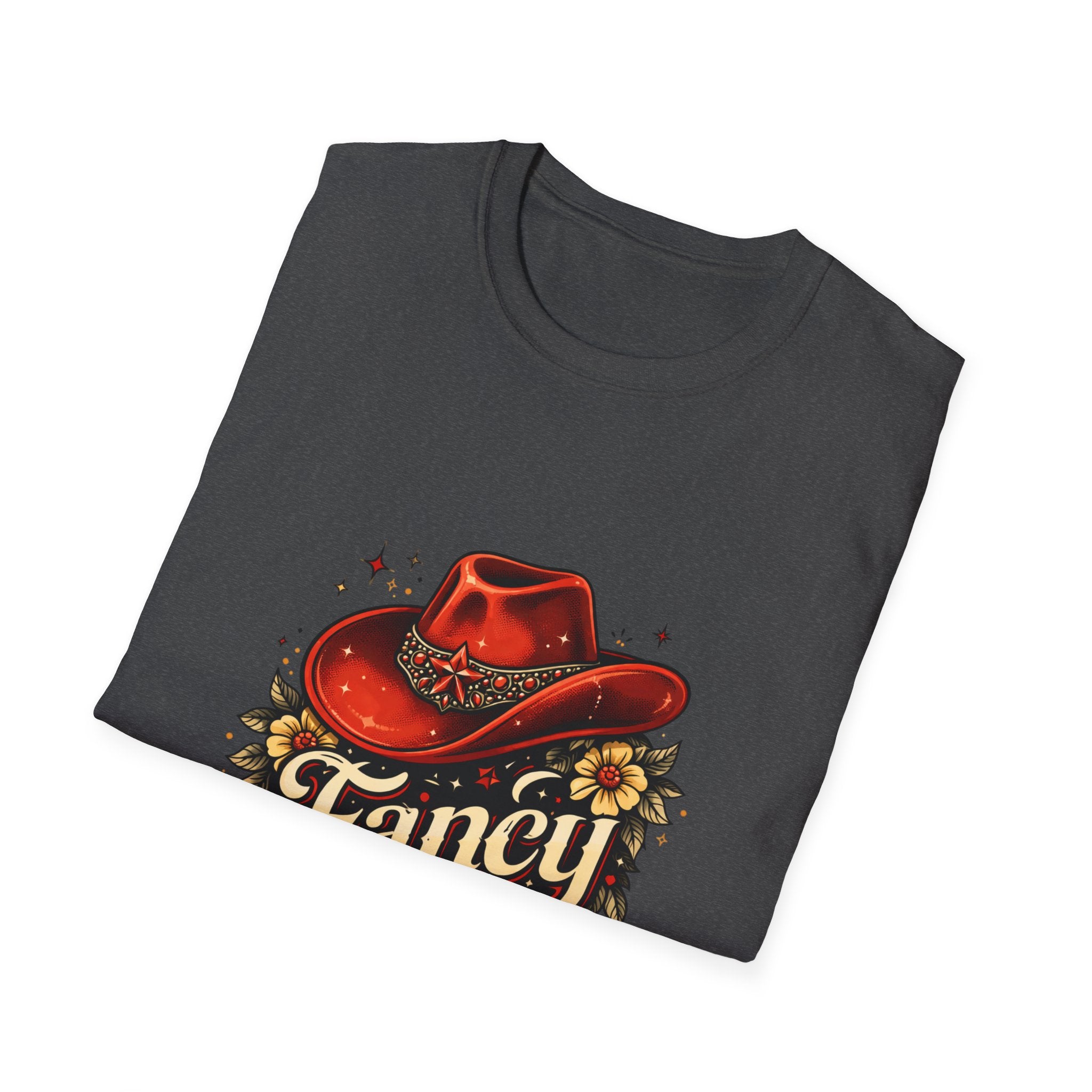 T-Shirt — "Fancy" Western Cowgirl Hat Graphic Tee