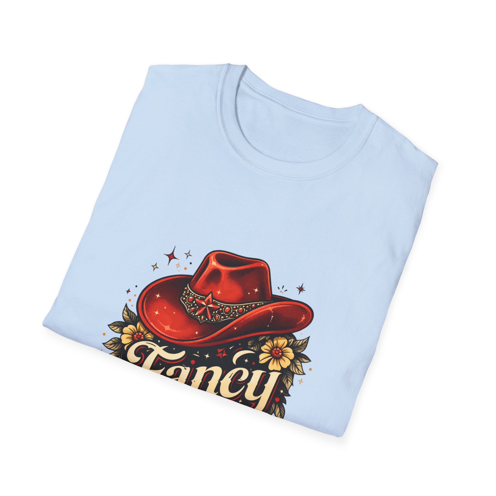 T-Shirt — "Fancy" Western Cowgirl Hat Graphic Tee