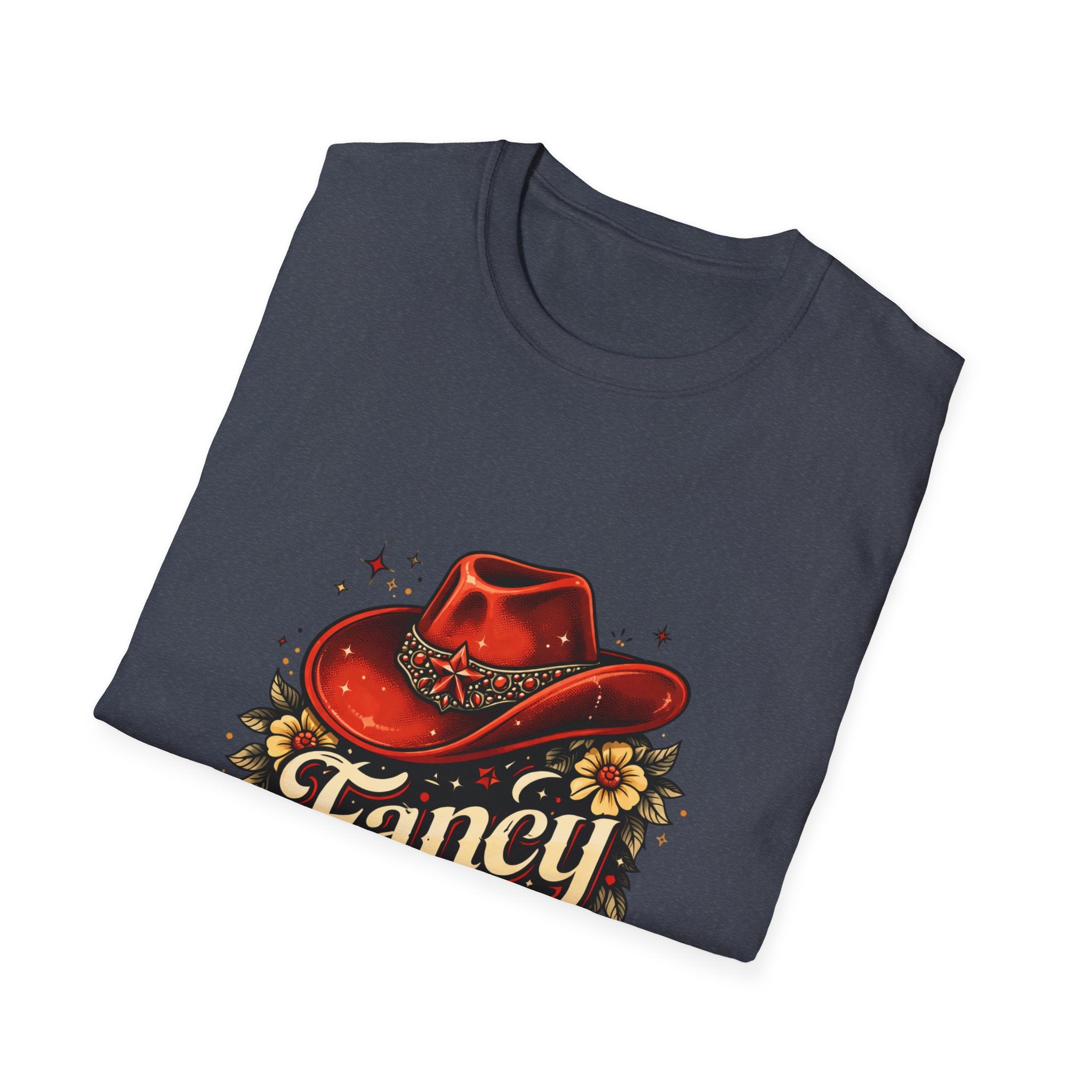 T-Shirt — "Fancy" Western Cowgirl Hat Graphic Tee