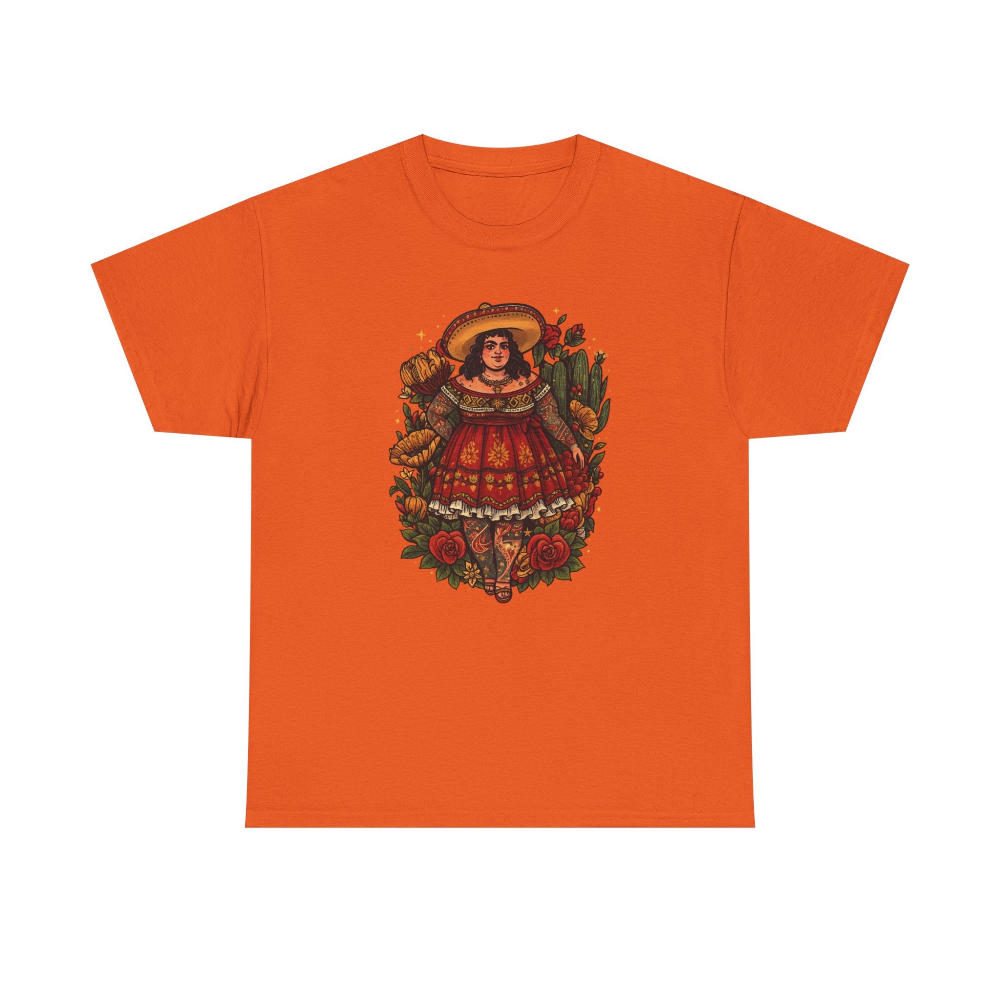 Doll-Inspired Floral Folk Art Tee