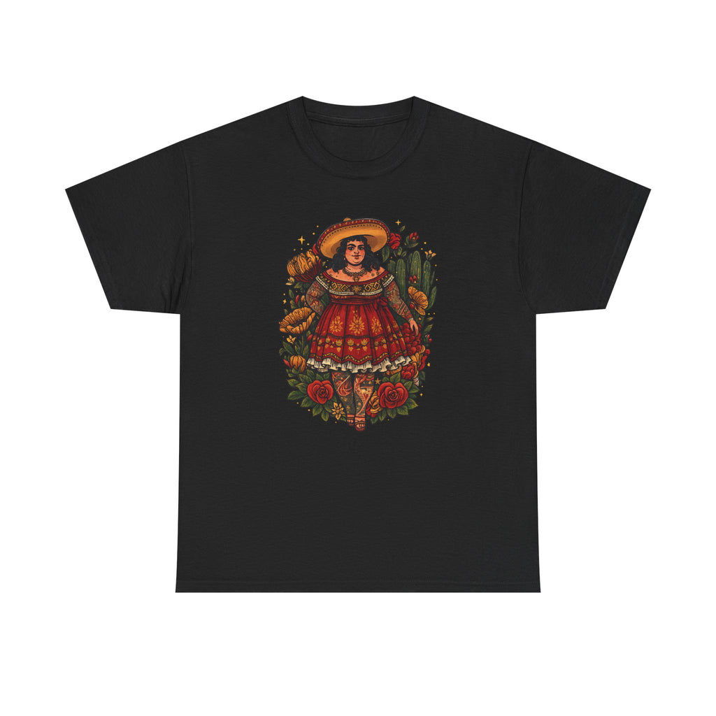 Doll-Inspired Floral Folk Art Tee