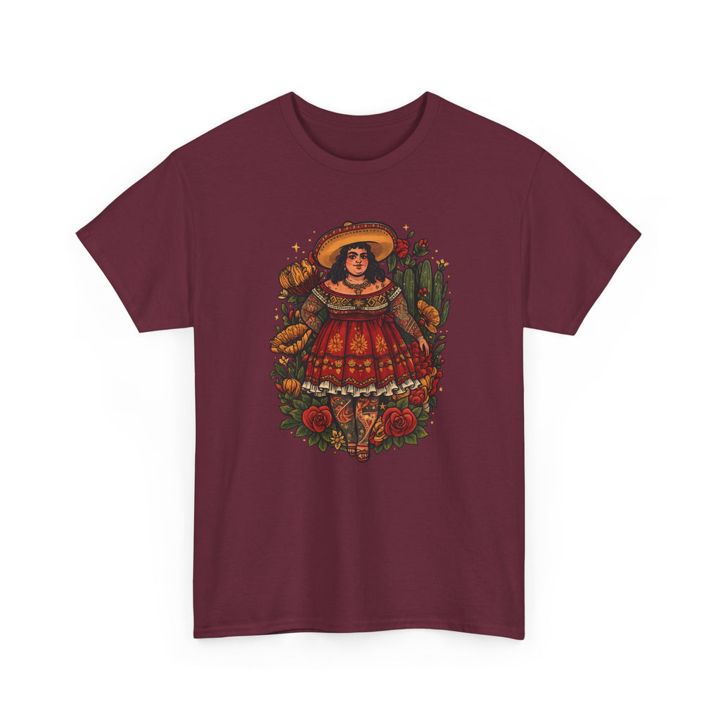 Doll-Inspired Floral Folk Art Tee