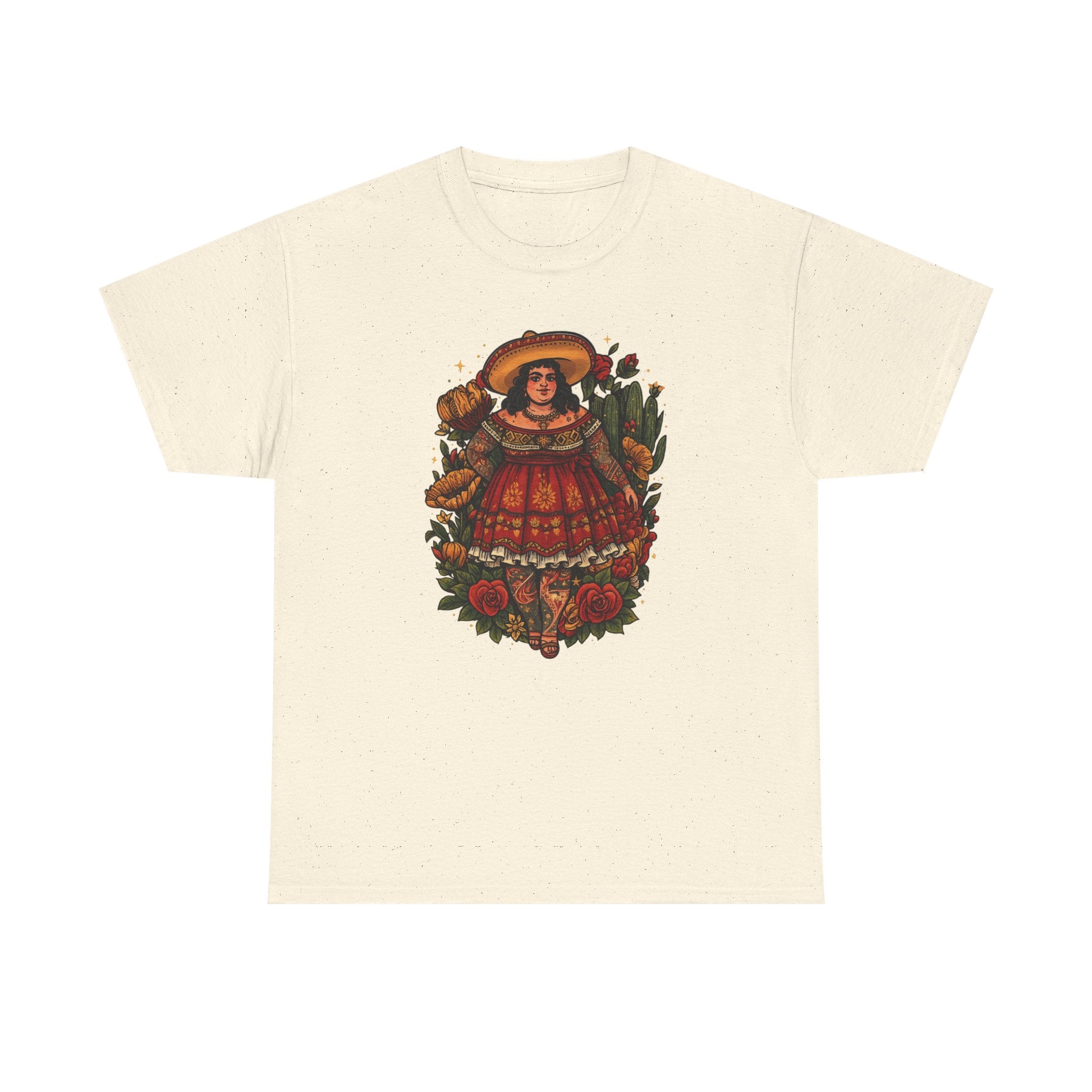 Doll-Inspired Floral Folk Art Tee