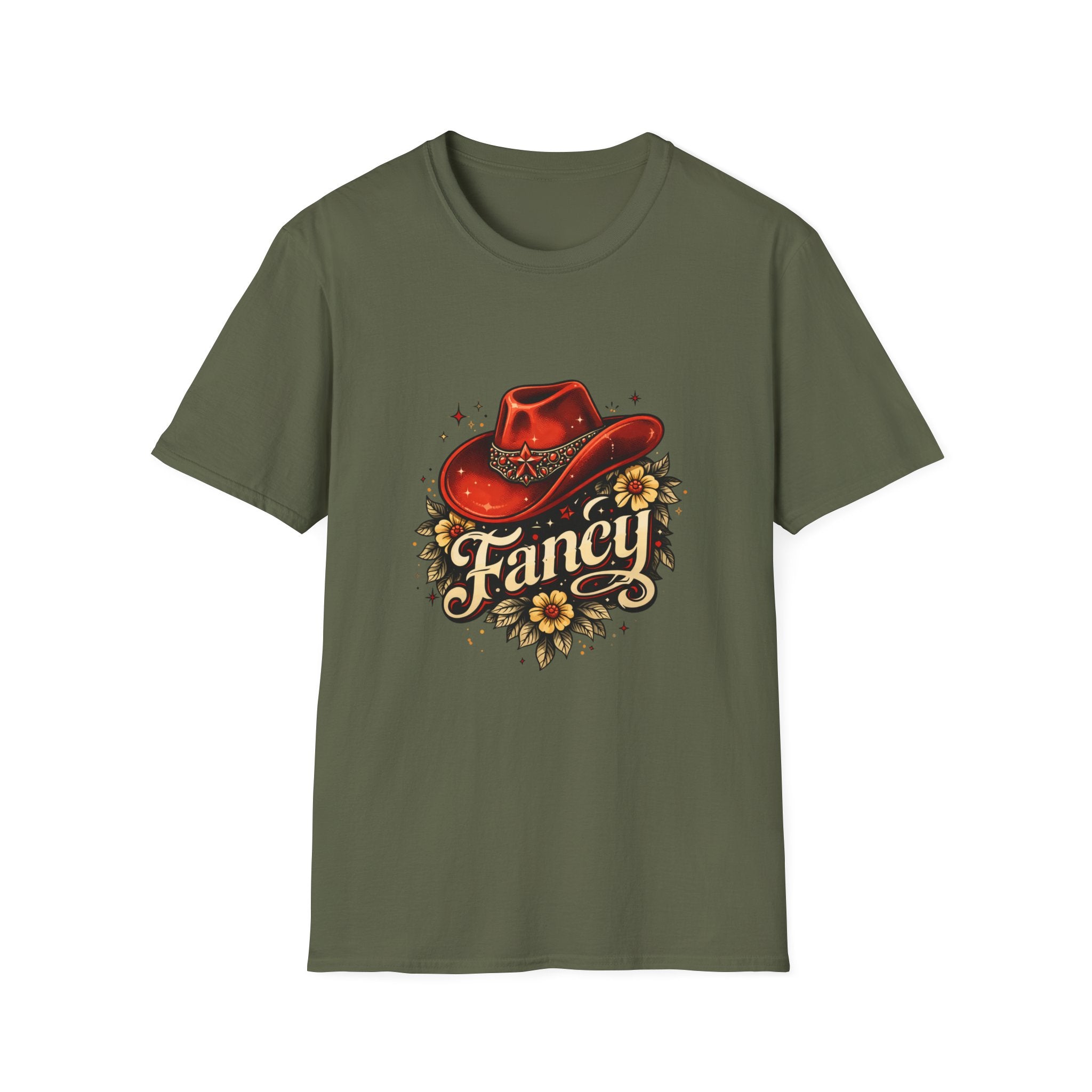 T-Shirt — "Fancy" Western Cowgirl Hat Graphic Tee