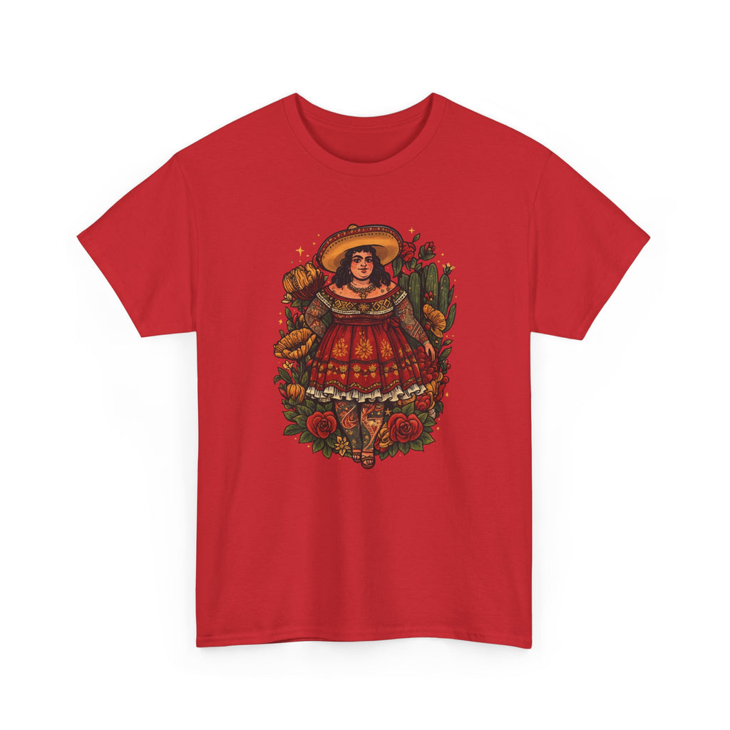 Doll-Inspired Floral Folk Art Tee