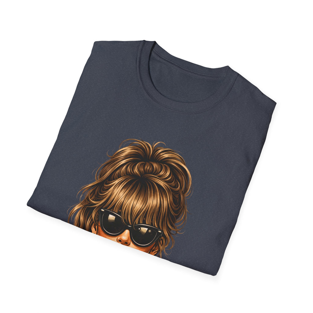 Vintage Glam Tee — Retro Woman with Sunglasses Graphic T-Shirt
