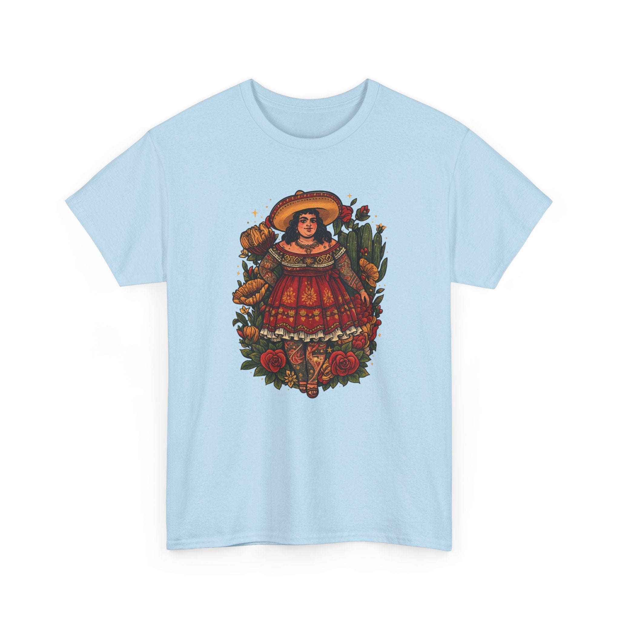 Doll-Inspired Floral Folk Art Tee