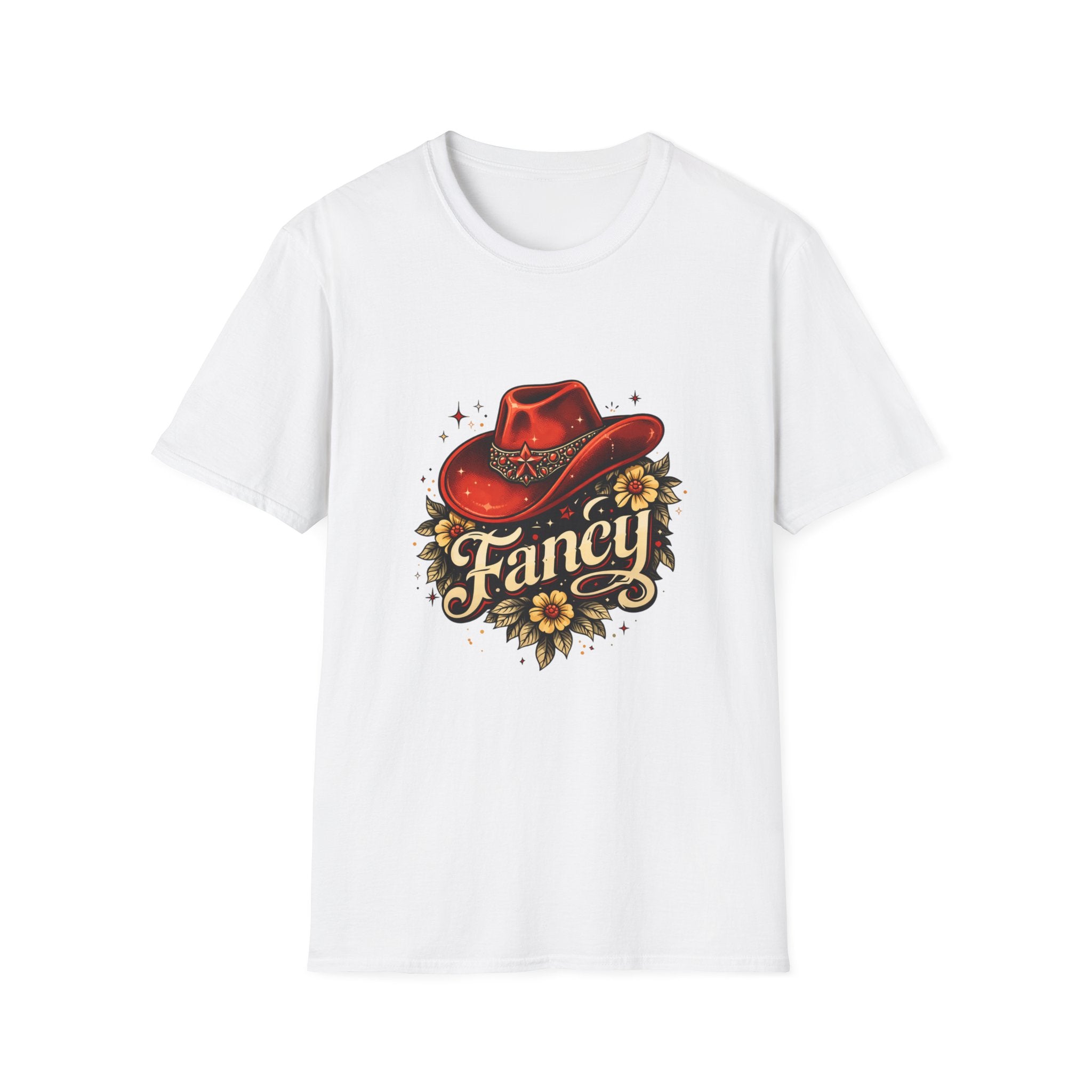 T-Shirt — "Fancy" Western Cowgirl Hat Graphic Tee