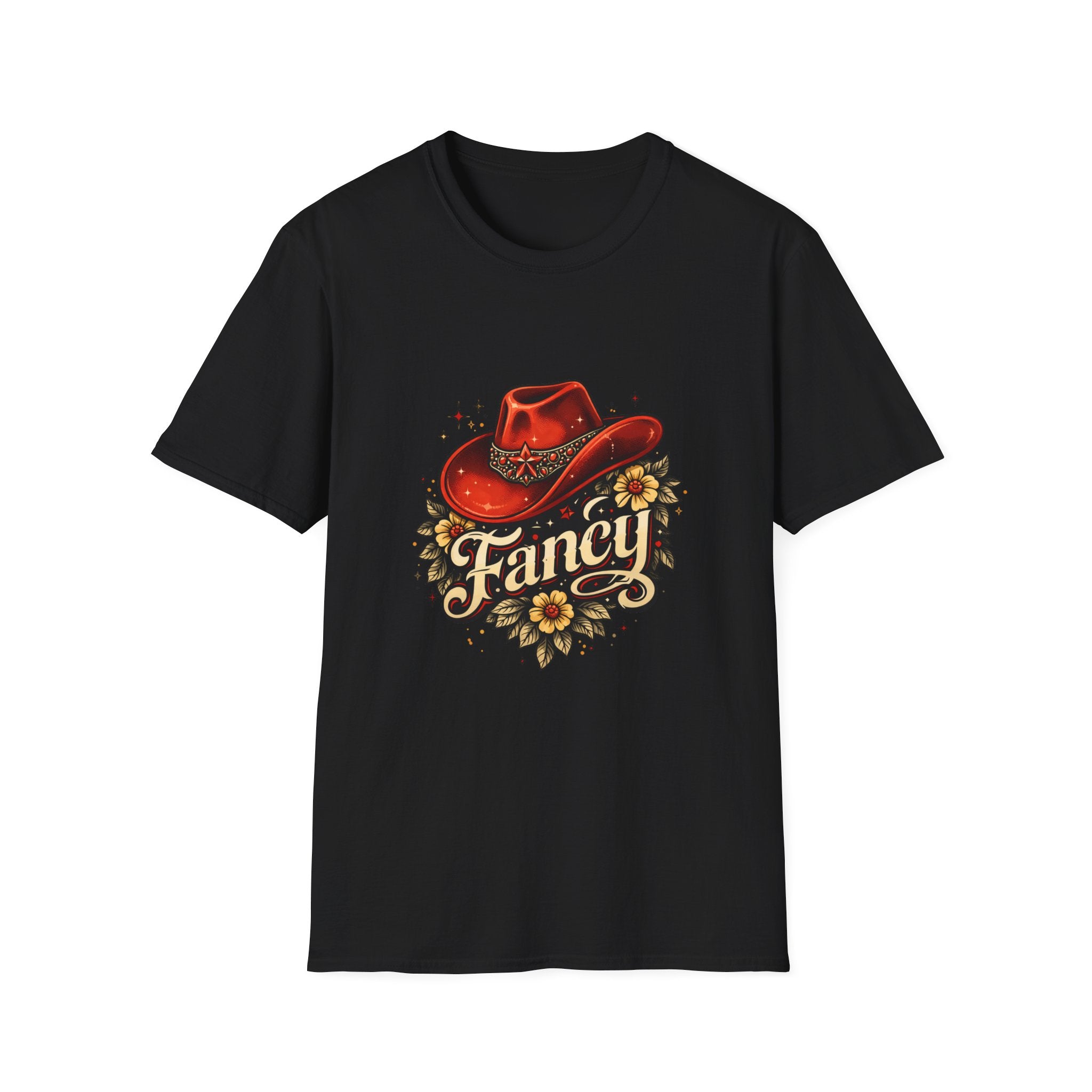 T-Shirt — "Fancy" Western Cowgirl Hat Graphic Tee