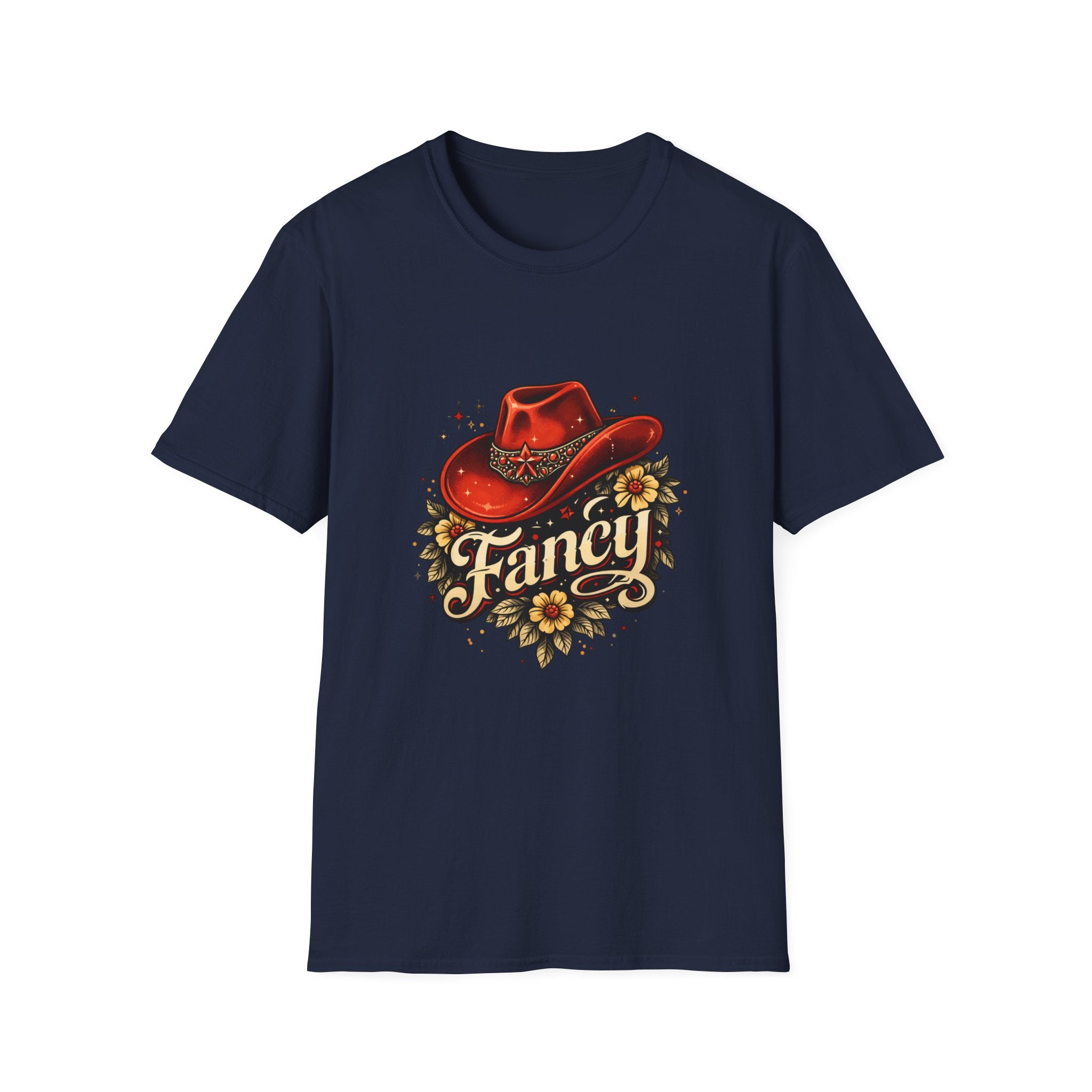 T-Shirt — "Fancy" Western Cowgirl Hat Graphic Tee