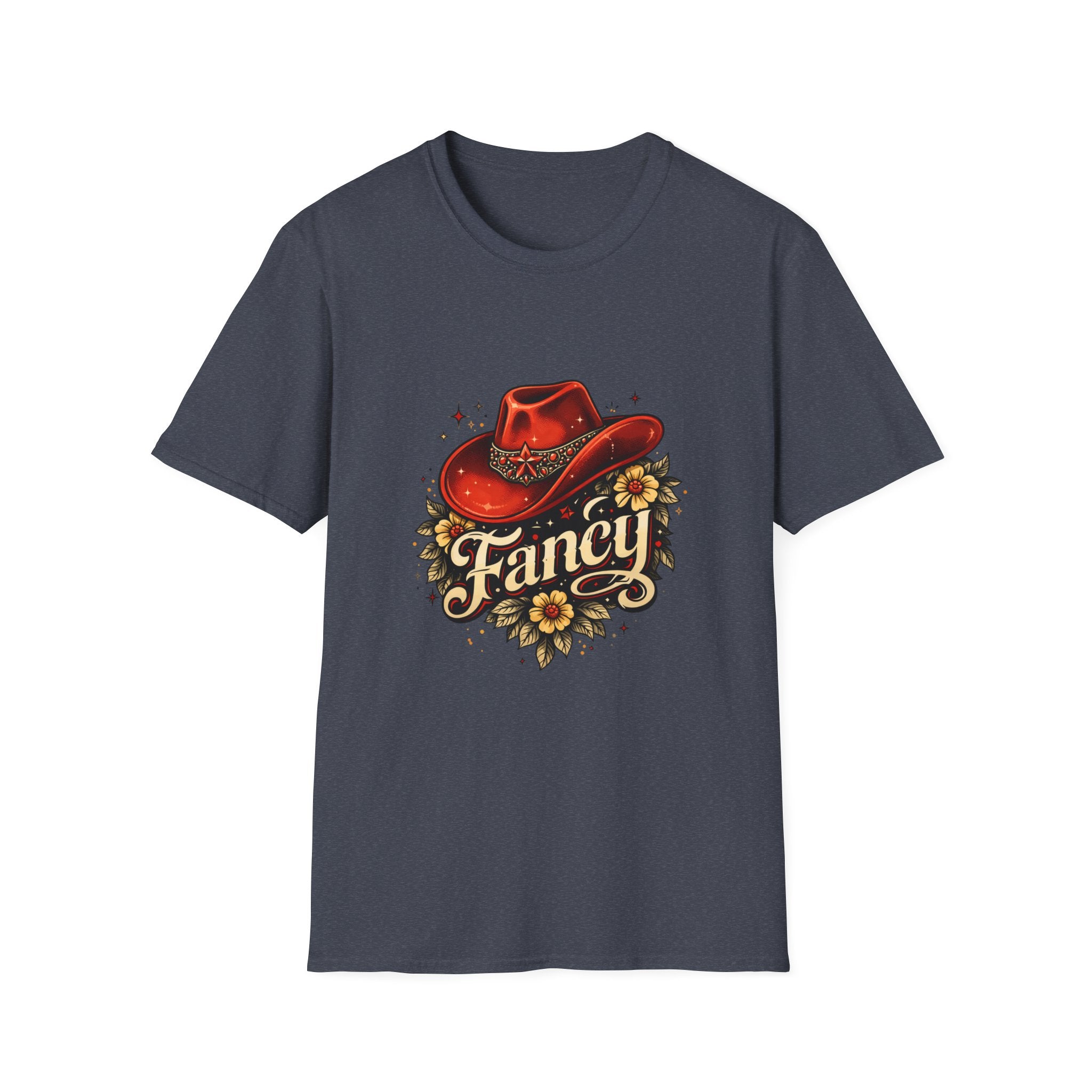 T-Shirt — "Fancy" Western Cowgirl Hat Graphic Tee