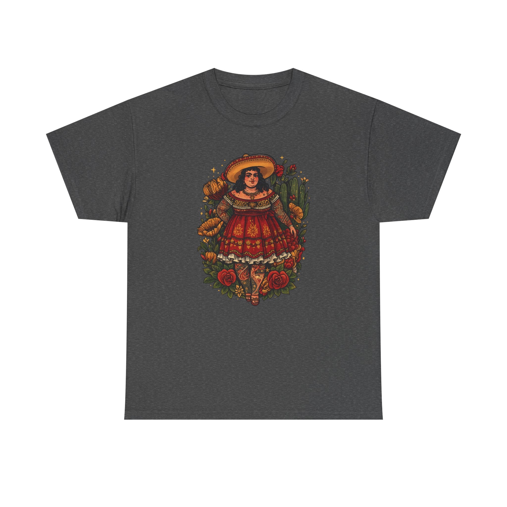 Doll-Inspired Floral Folk Art Tee