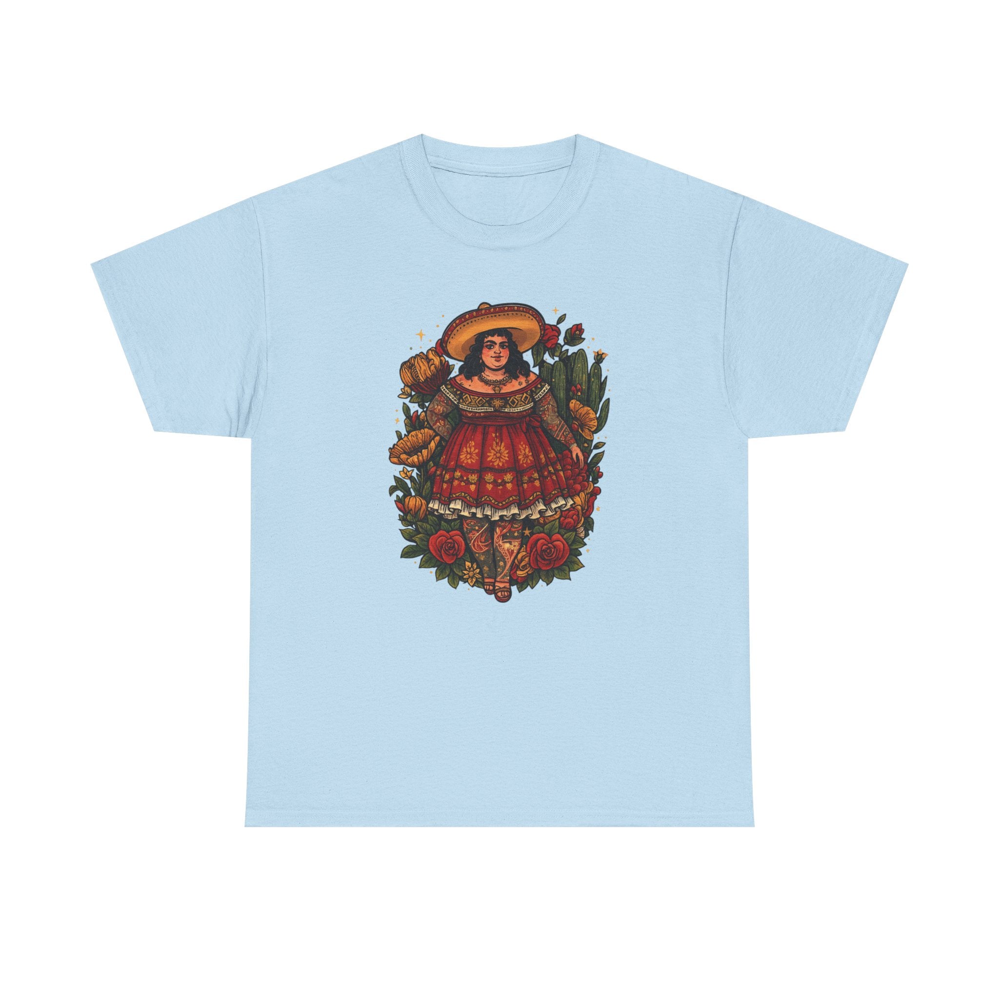Doll-Inspired Floral Folk Art Tee