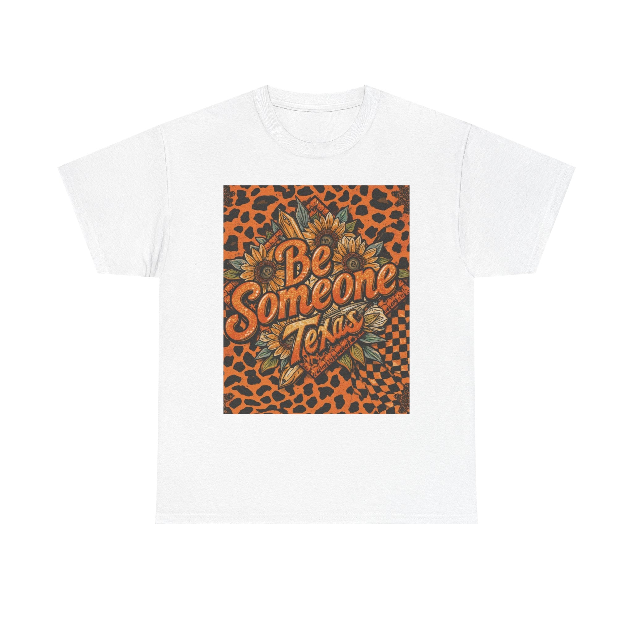 Be Someone Texas Tee — Leopard Sunflower Graphic T-Shirt