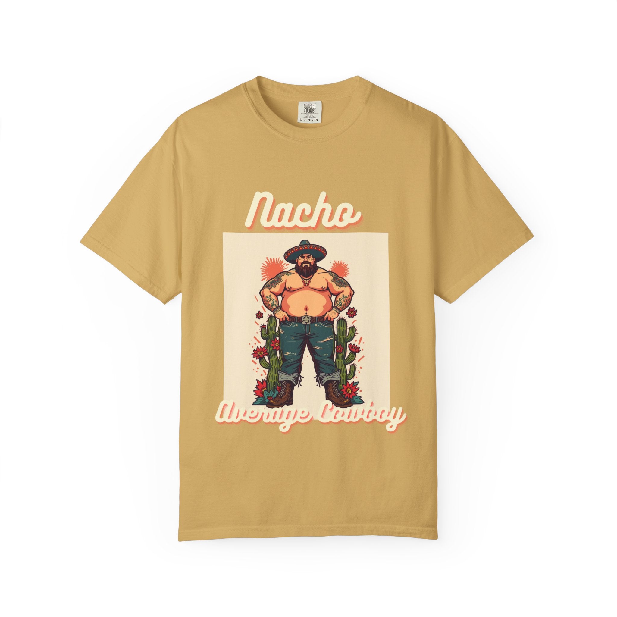 Graphic T-Shirt — 'Lucio the Orange Cowboy' Retro Western Illustration