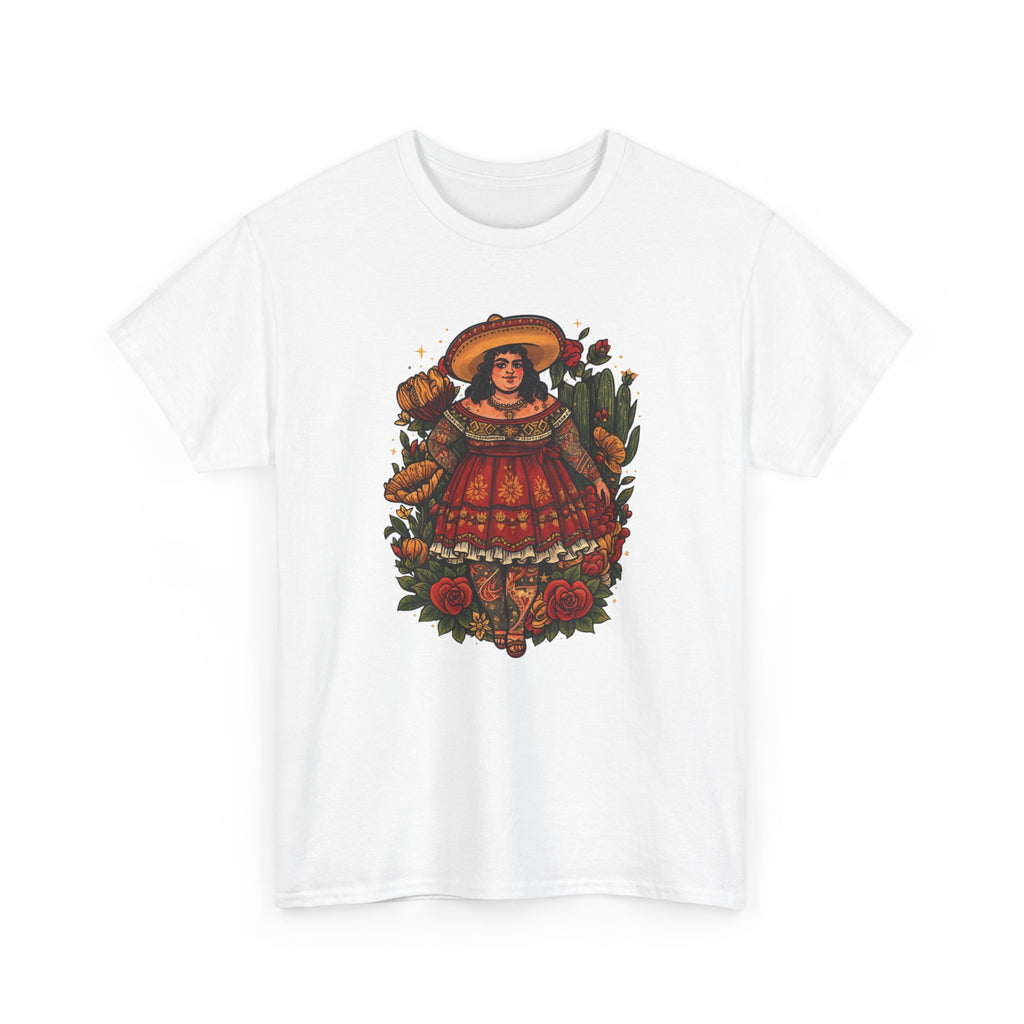 Doll-Inspired Floral Folk Art Tee