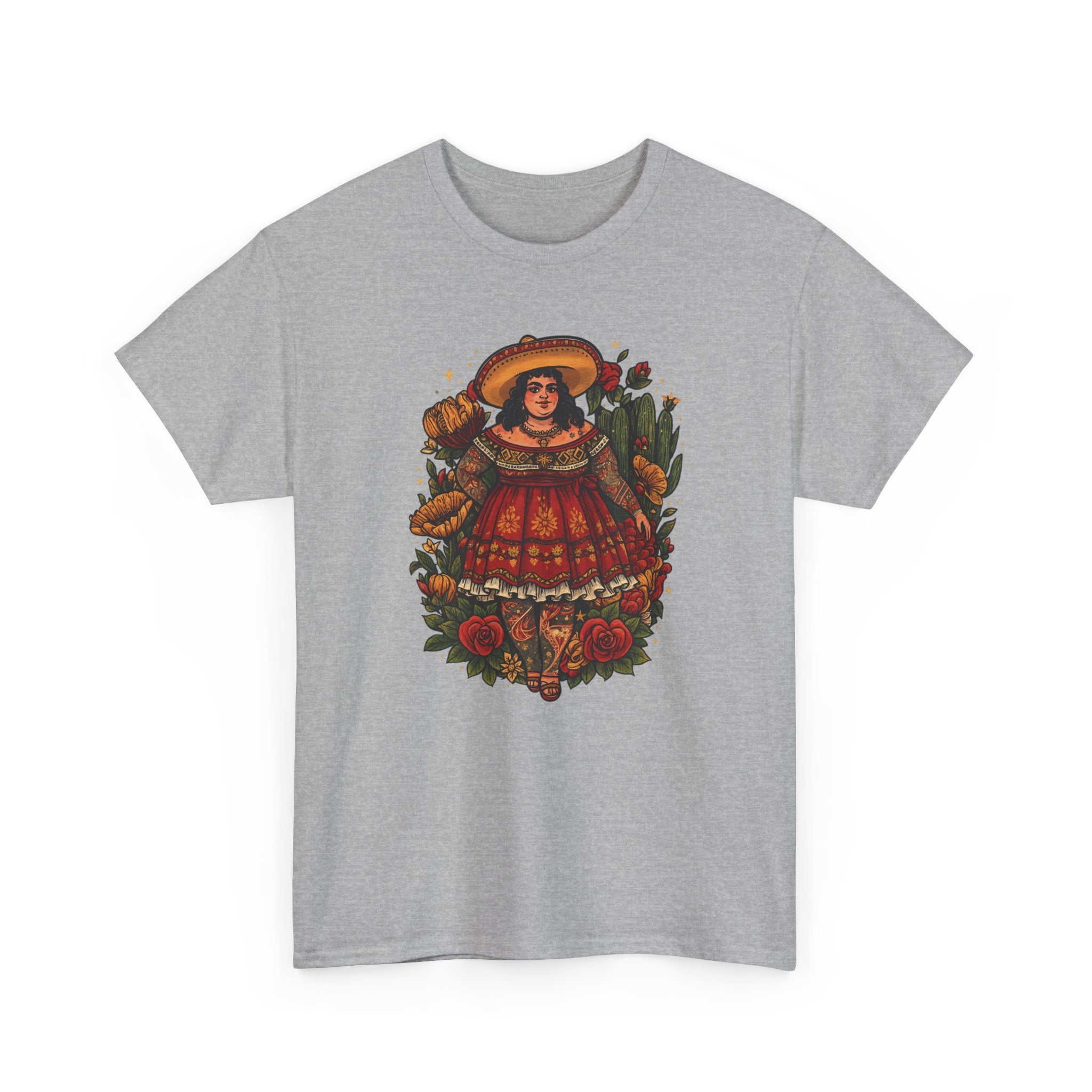 Doll-Inspired Floral Folk Art Tee