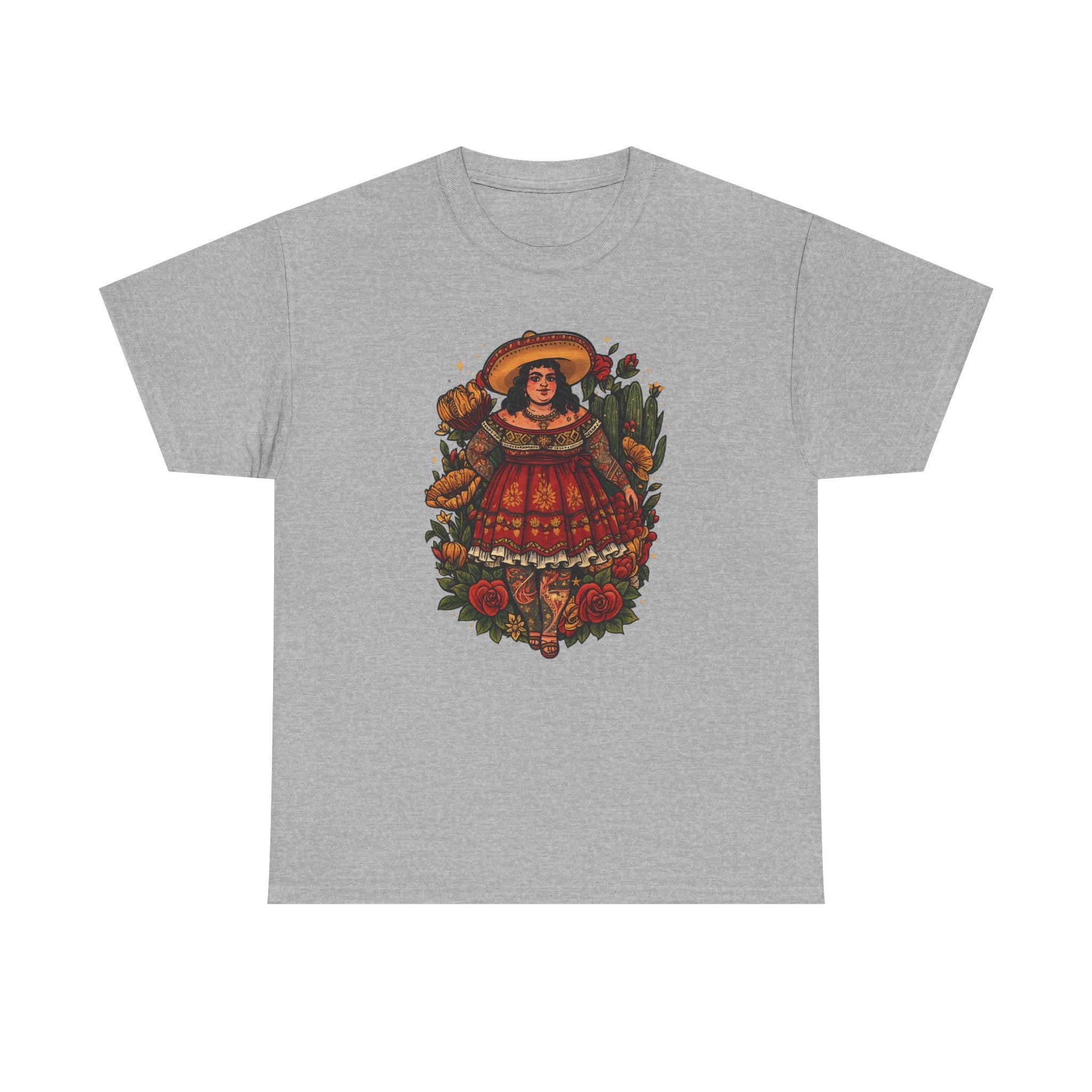 Doll-Inspired Floral Folk Art Tee