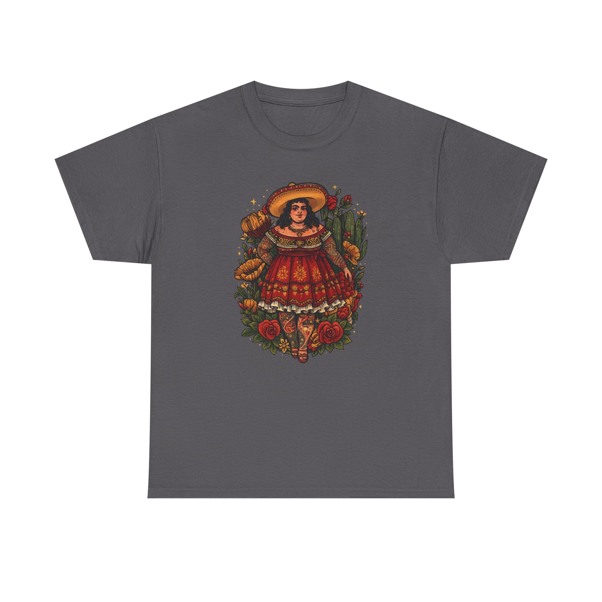 Doll-Inspired Floral Folk Art Tee