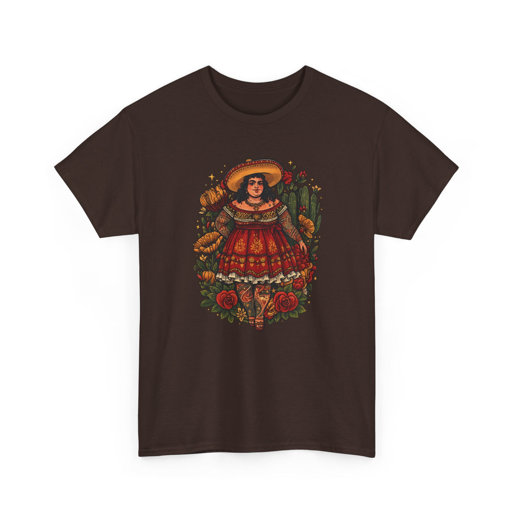Doll-Inspired Floral Folk Art Tee